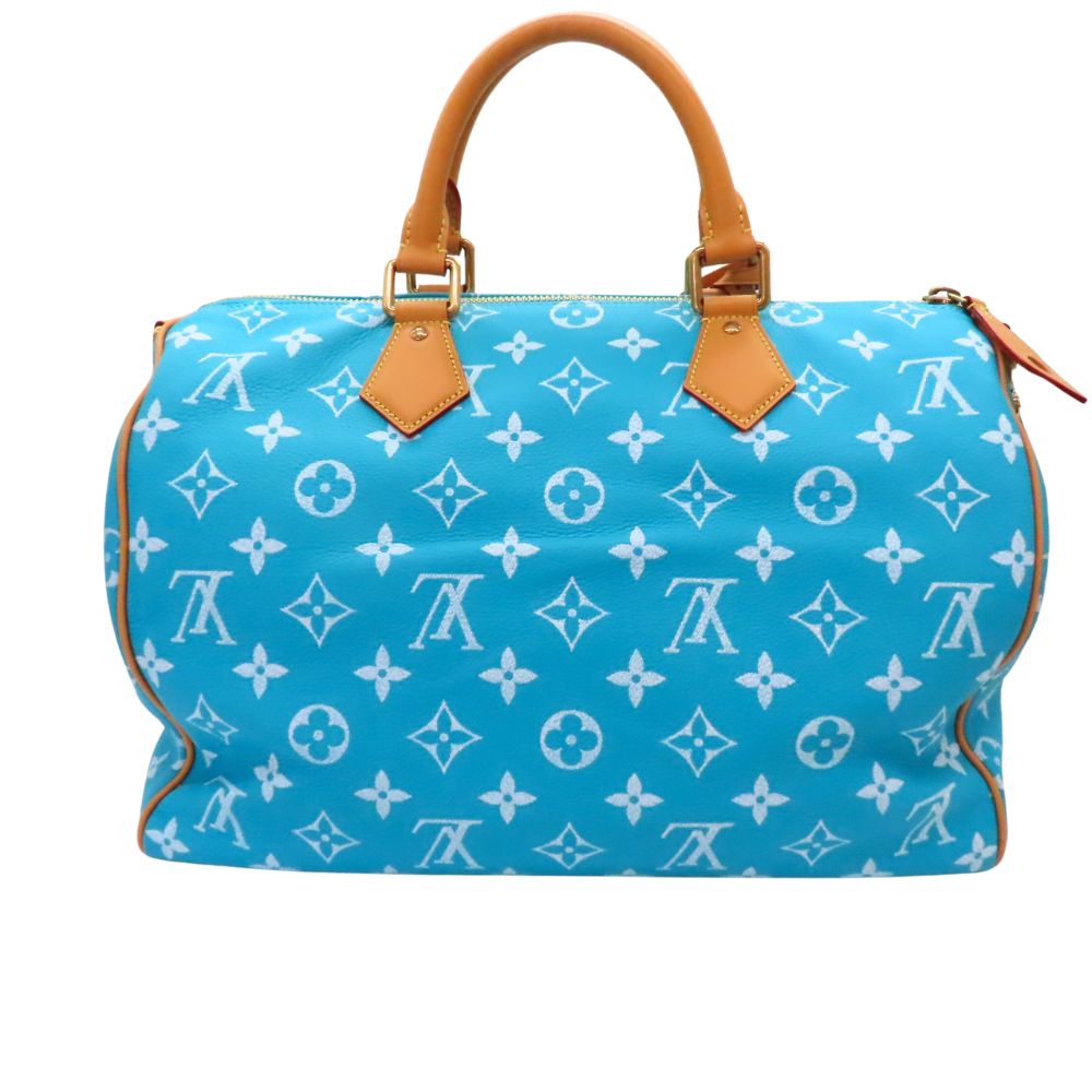 Louis Vuitton Turquoise Speedy 40 Shoulder Bag