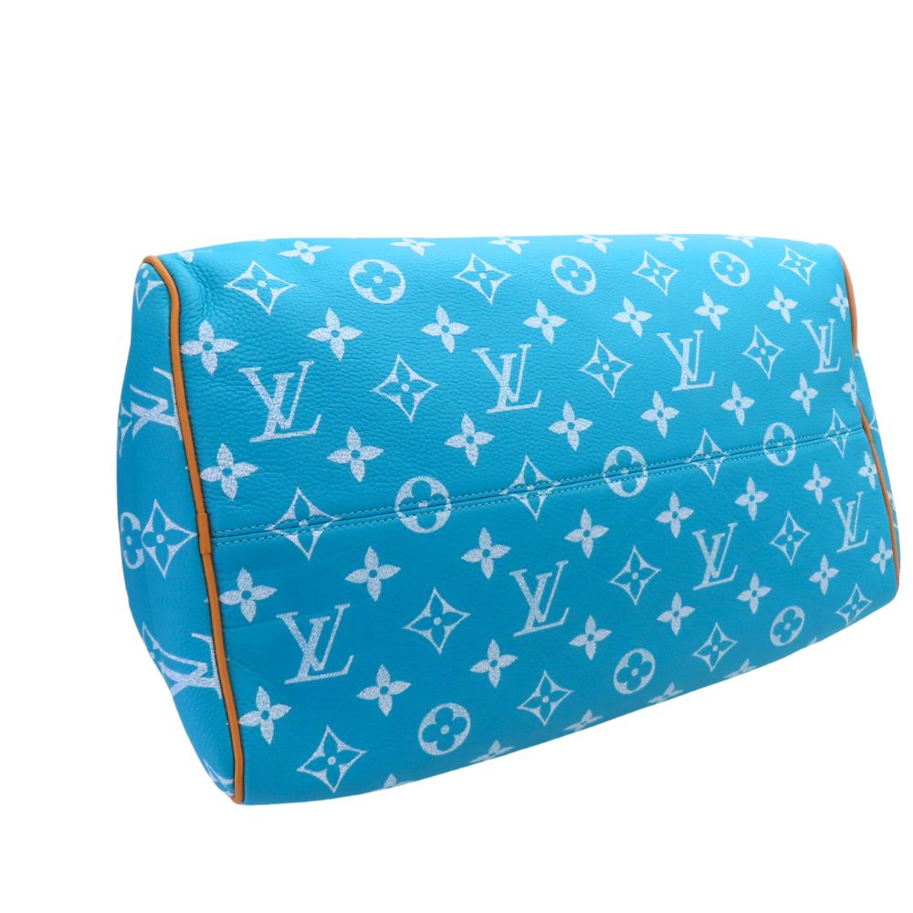 Louis Vuitton Turquoise Speedy 40 Shoulder Bag