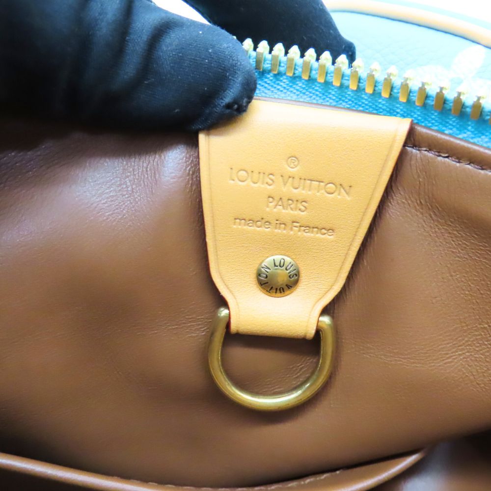 Louis Vuitton Turquoise Speedy 40 Shoulder Bag