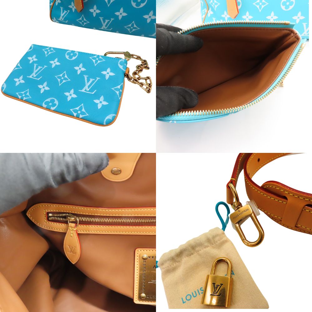 Louis Vuitton Turquoise Speedy 40 Shoulder Bag
