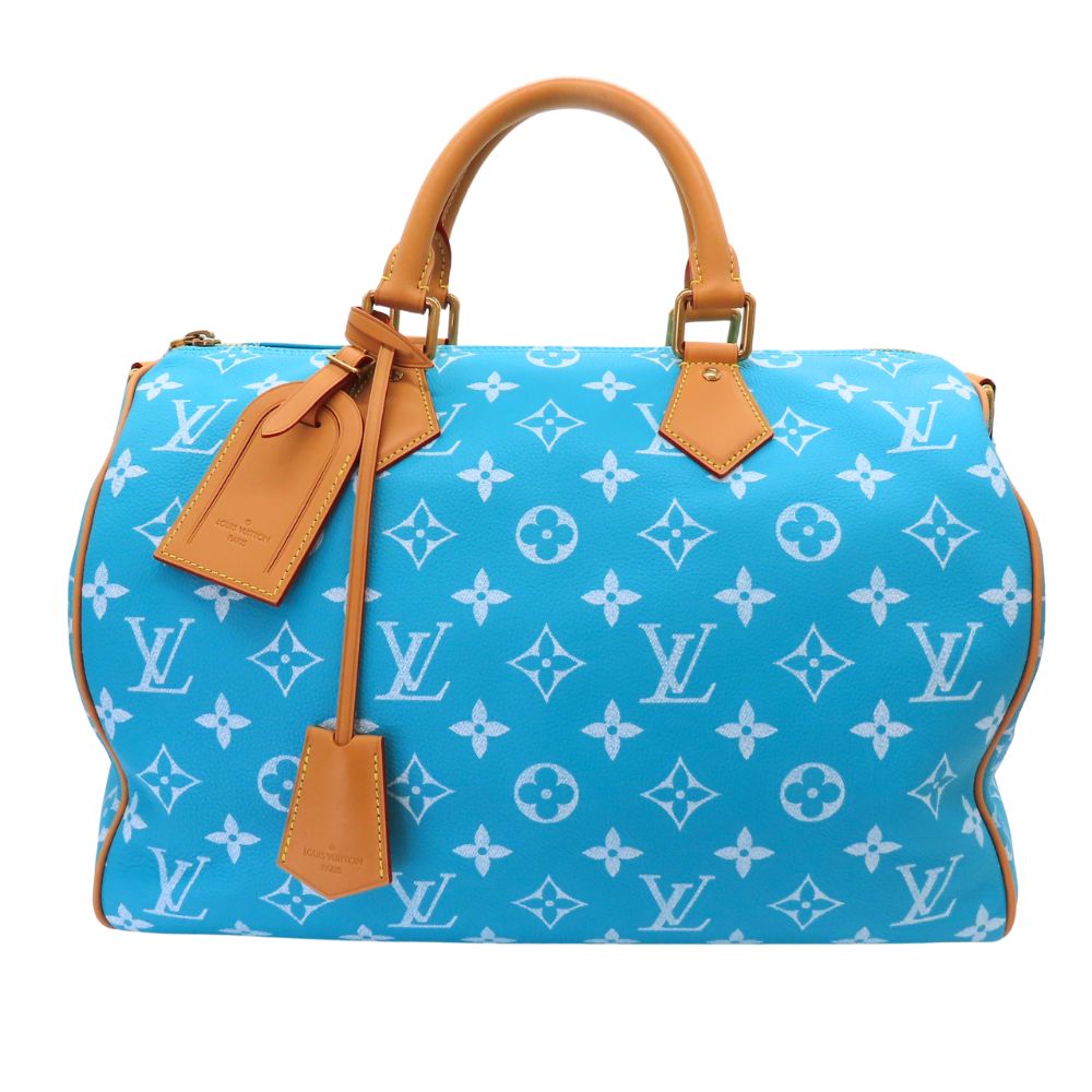 Louis Vuitton Turquoise Speedy 40 Shoulder Bag