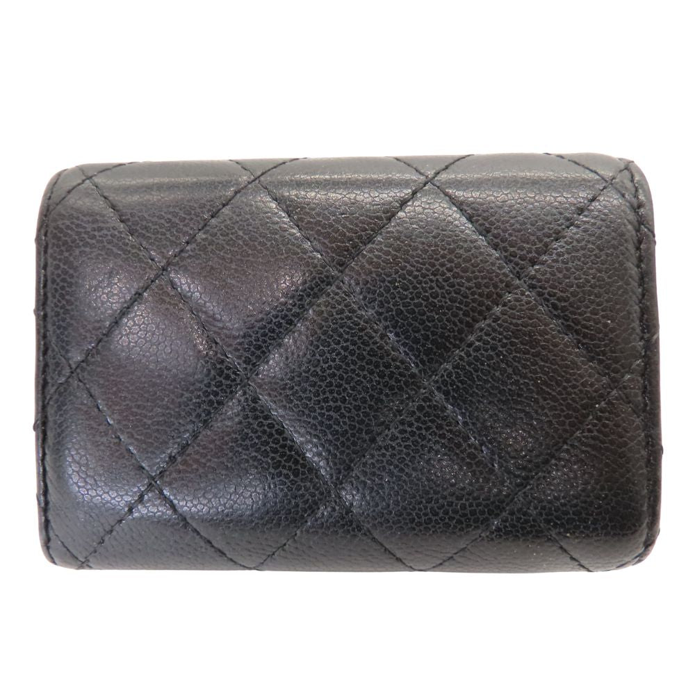 Chanel Caviar Skin Tri-Fold Wallet AP0230