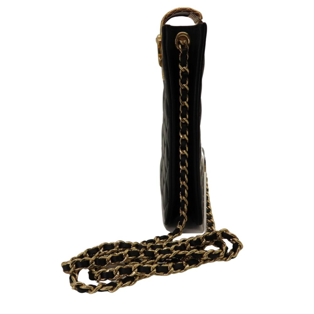 Chanel Lambskin Coco Mark Phone Case Crossbody