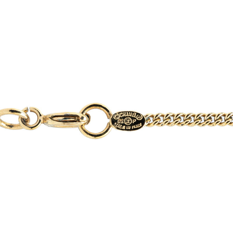 Chanel Camellia Coco Mark Necklace Gold