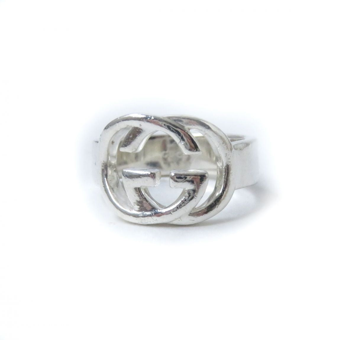 Luxury Gucci Trending 2025 AG925 Interlocking G Silver Ring