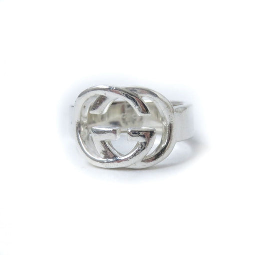 Luxury Gucci Trending 2025 AG925 Interlocking G Silver Ring