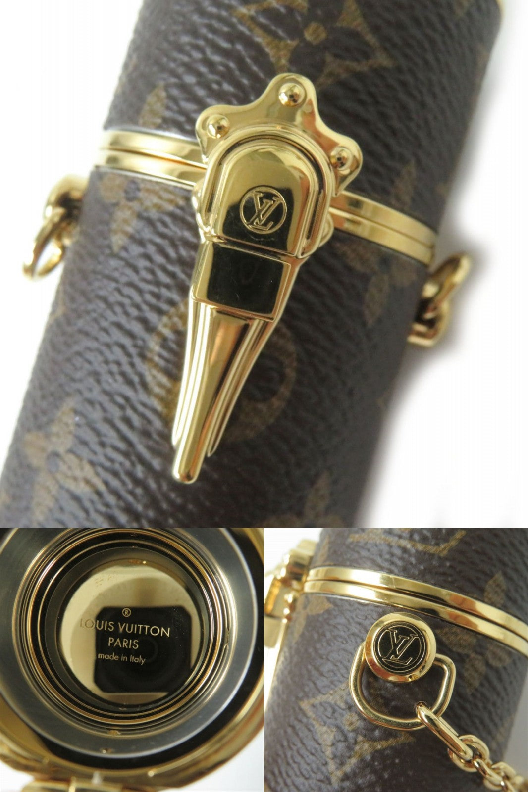 Louis Vuitton Monogram Lipstick Case Necklace