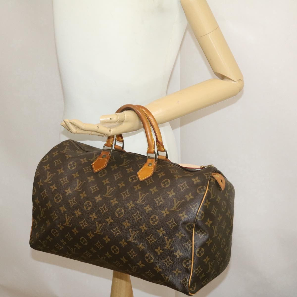 LOUIS VUITTON Monogram Speedy 40 Hand Bag M41522 LV jk045