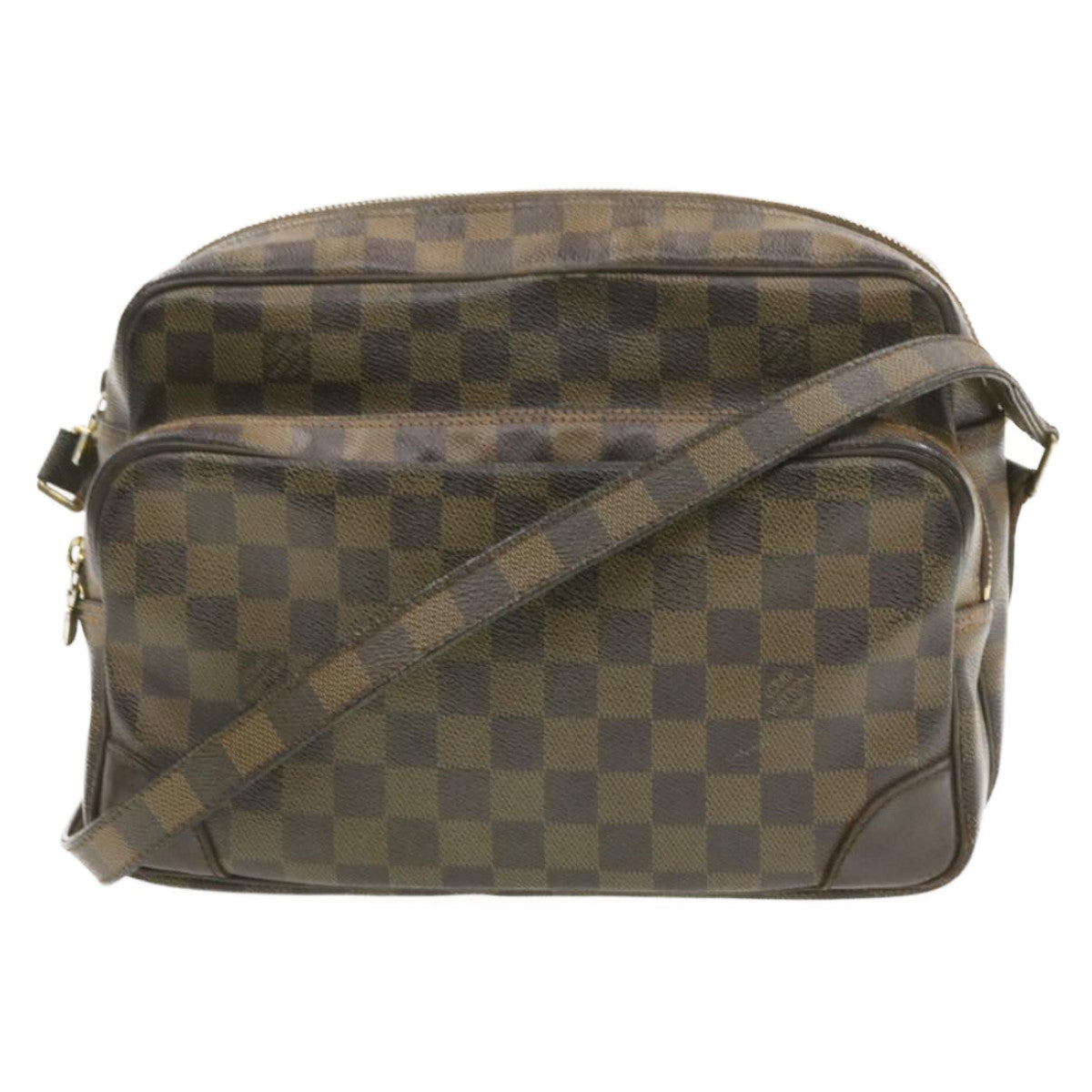 LOUIS VUITTON Damier Ebene Nile Shoulder Bag N48074 LV jk103