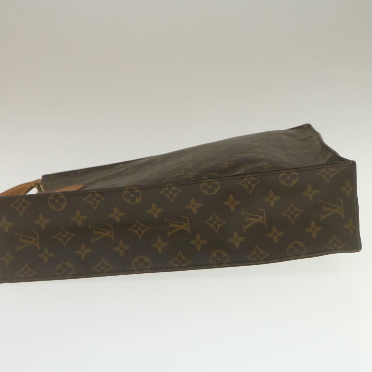 LOUIS VUITTON Monogram Sac Plat Hand Bag M51140 LV jk1108