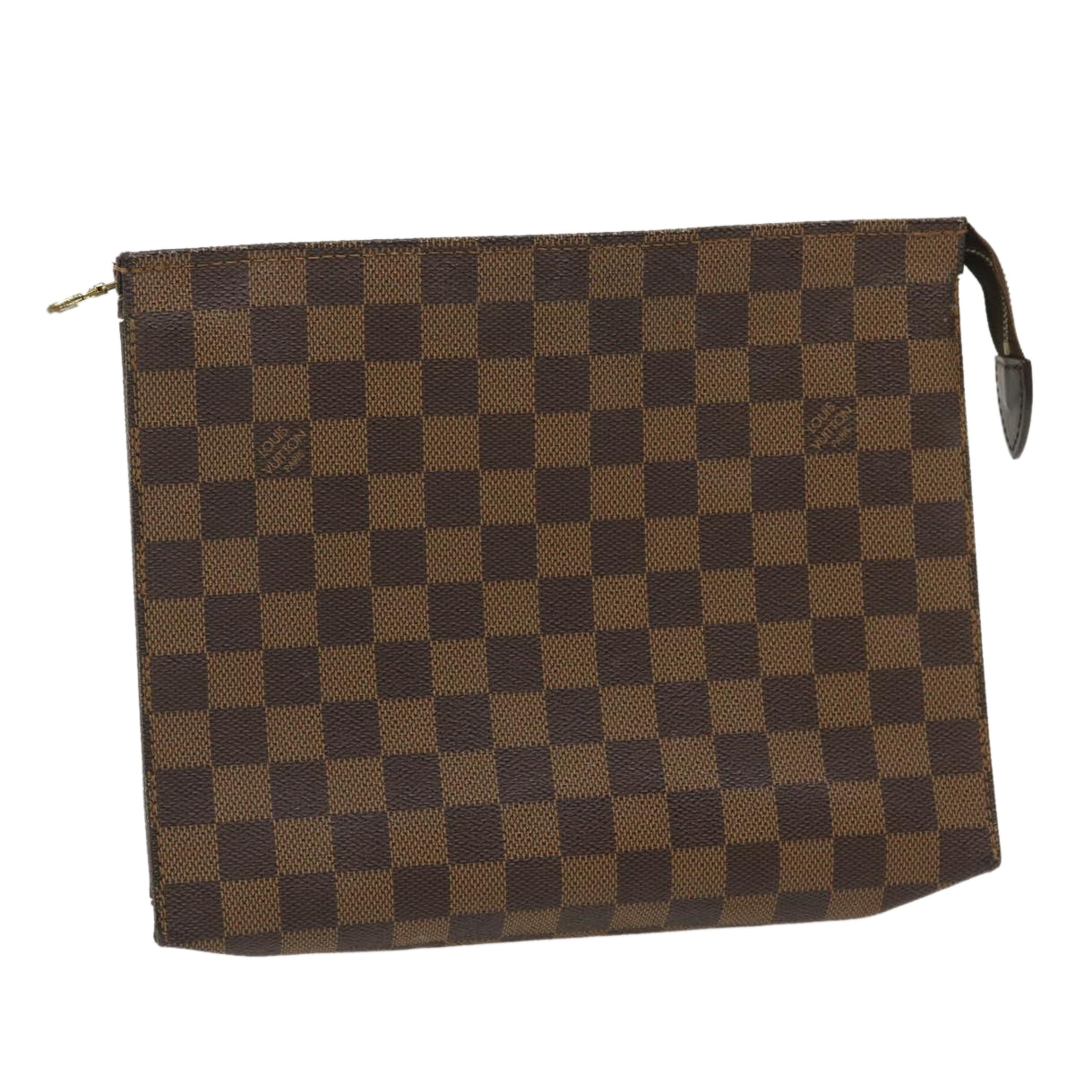 LOUIS VUITTON Damier Ebene Poche Toilette 26 Pouch N47543 LV jk1194