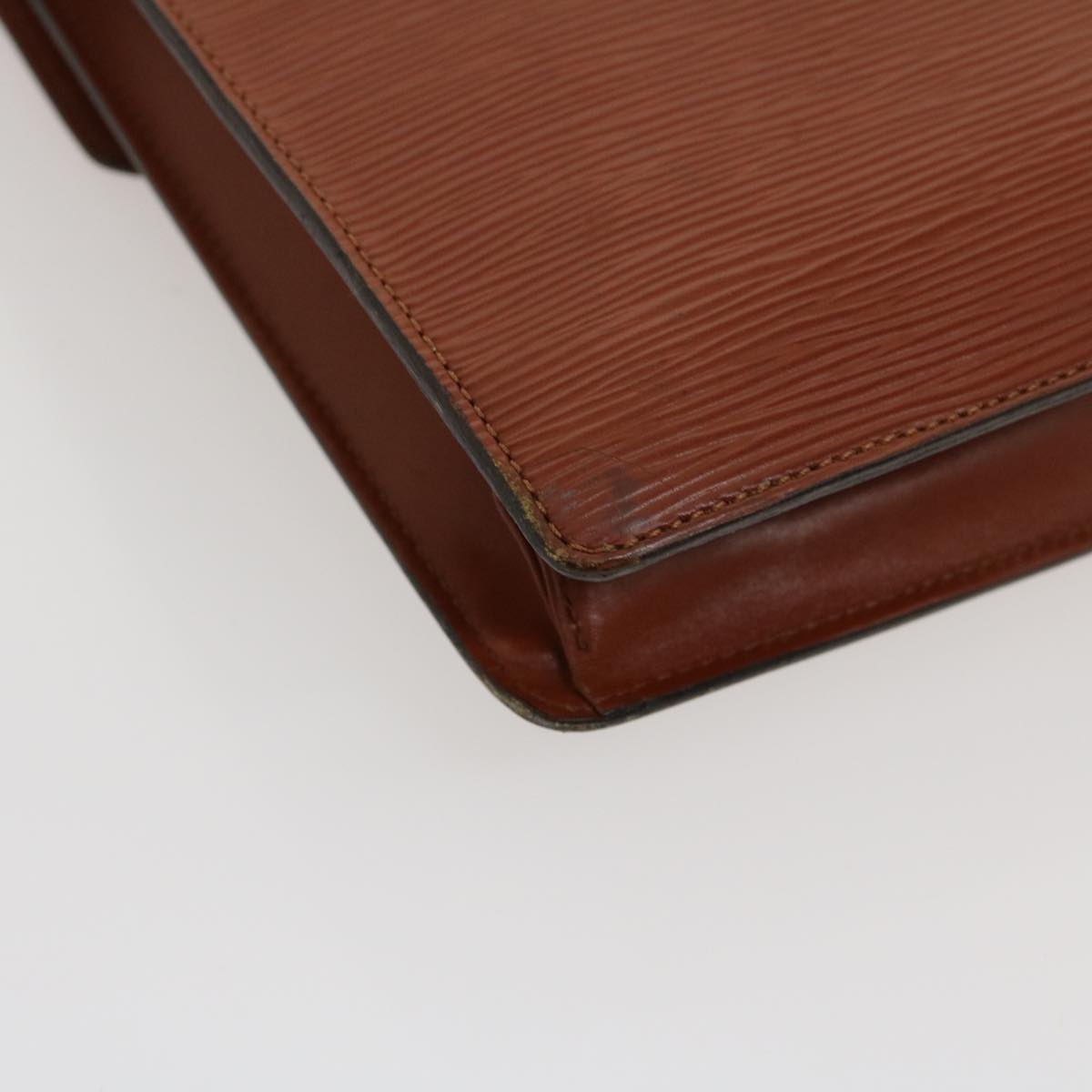 LOUIS VUITTON Epi Monceau Hand Bag Brown M52123 LV jk1207