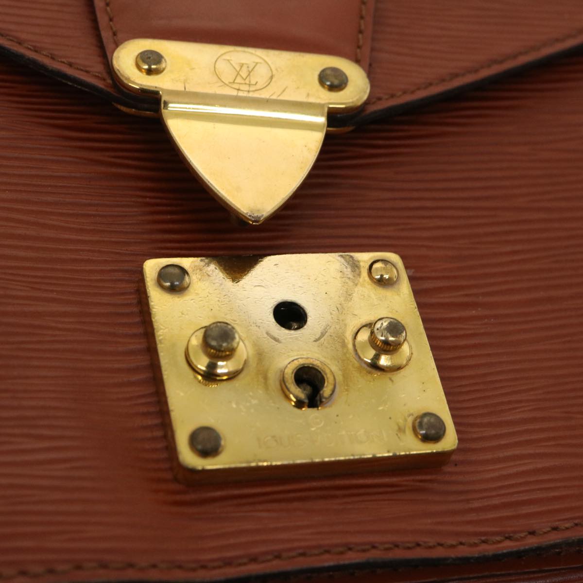 LOUIS VUITTON Epi Monceau Hand Bag Brown M52123 LV jk1207