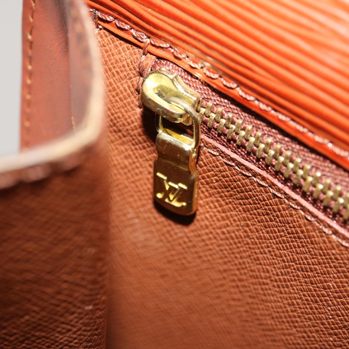 LOUIS VUITTON Epi Monceau Hand Bag Brown M52123 LV jk1207