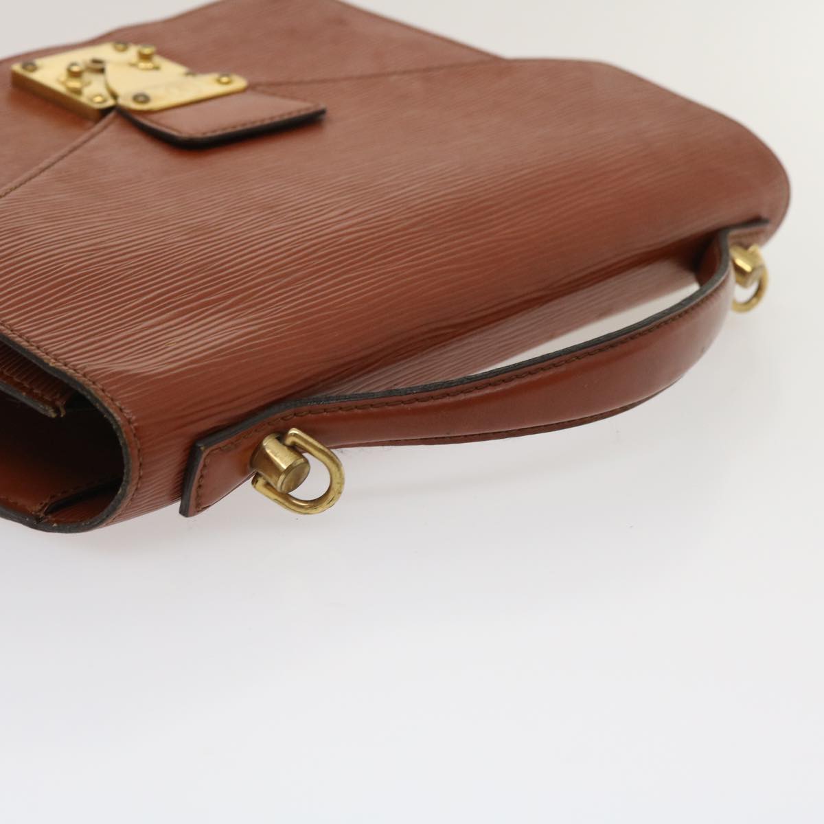 LOUIS VUITTON Epi Monceau Hand Bag Brown M52123 LV jk1207