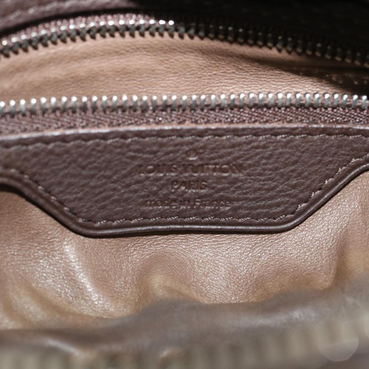 LOUIS VUITTON Monogram Antheia Ixia PM Hand Bag Brown Granite M94201 jk1227