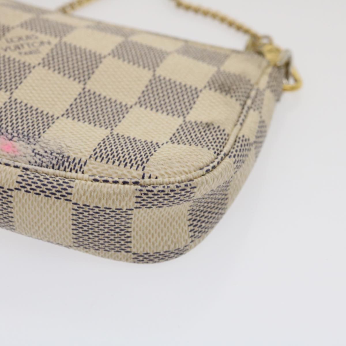 LOUIS VUITTON Damier Azur Mini Pochette Accessoires Pouch N58010 LV  jk1270