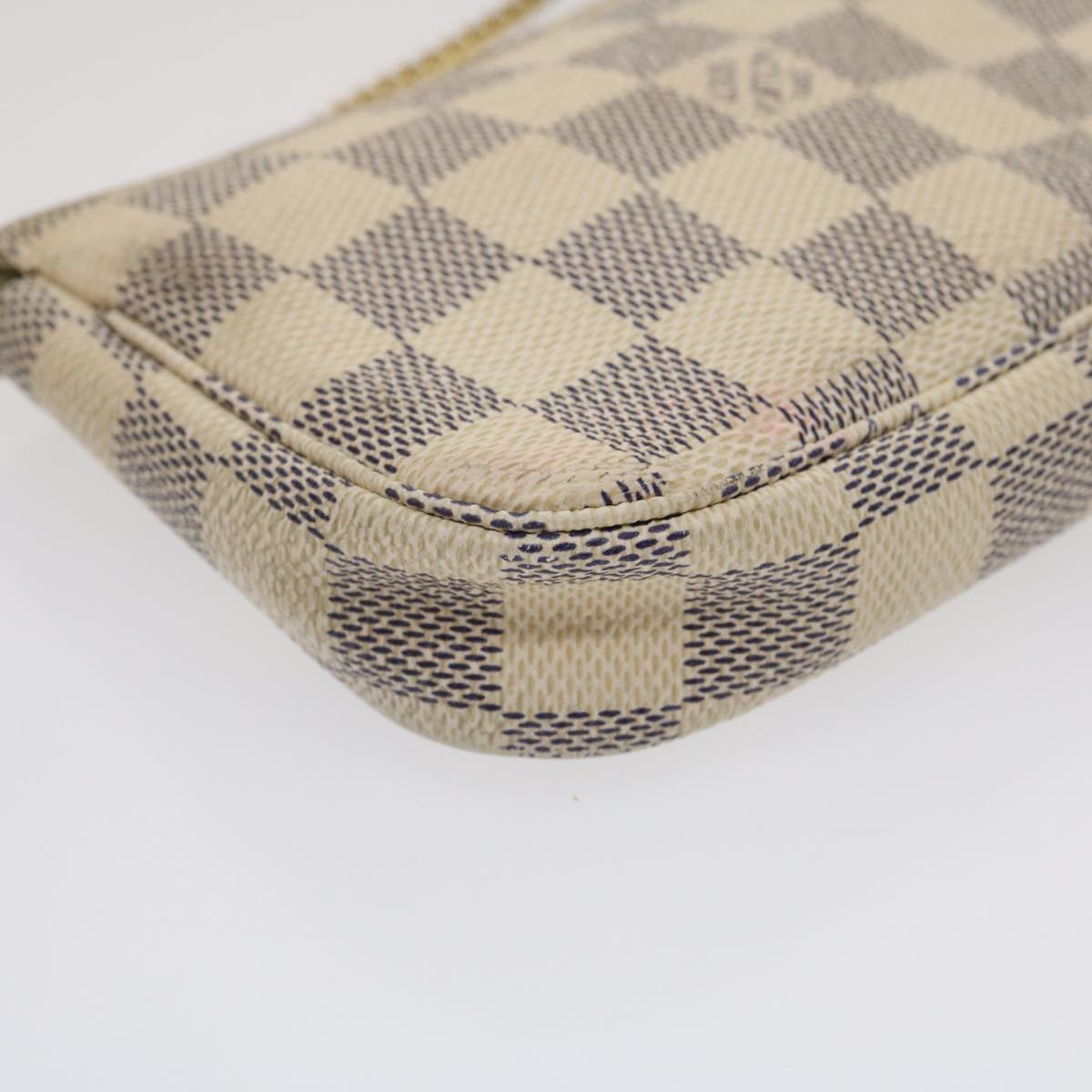 LOUIS VUITTON Damier Azur Mini Pochette Accessoires Pouch N58010 LV  jk1270