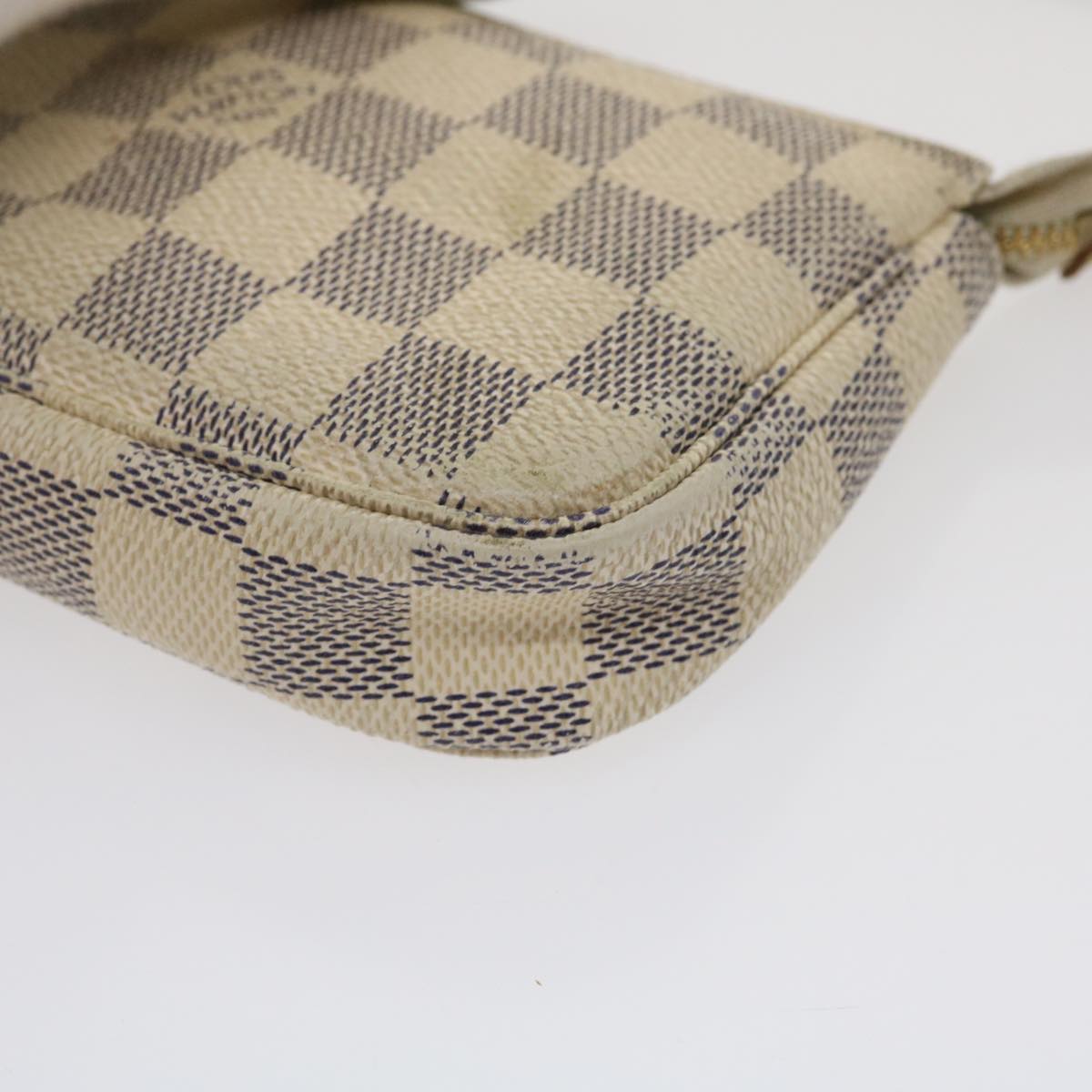 LOUIS VUITTON Damier Azur Mini Pochette Accessoires Pouch N58010 LV  jk1270
