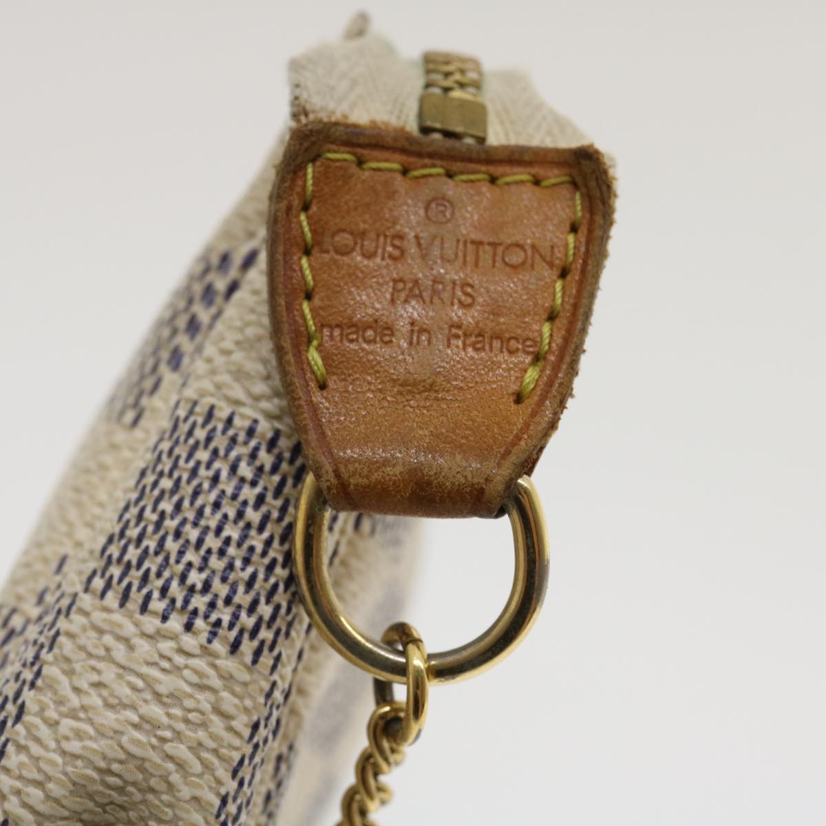 LOUIS VUITTON Damier Azur Mini Pochette Accessoires Pouch N58010 LV  jk1270