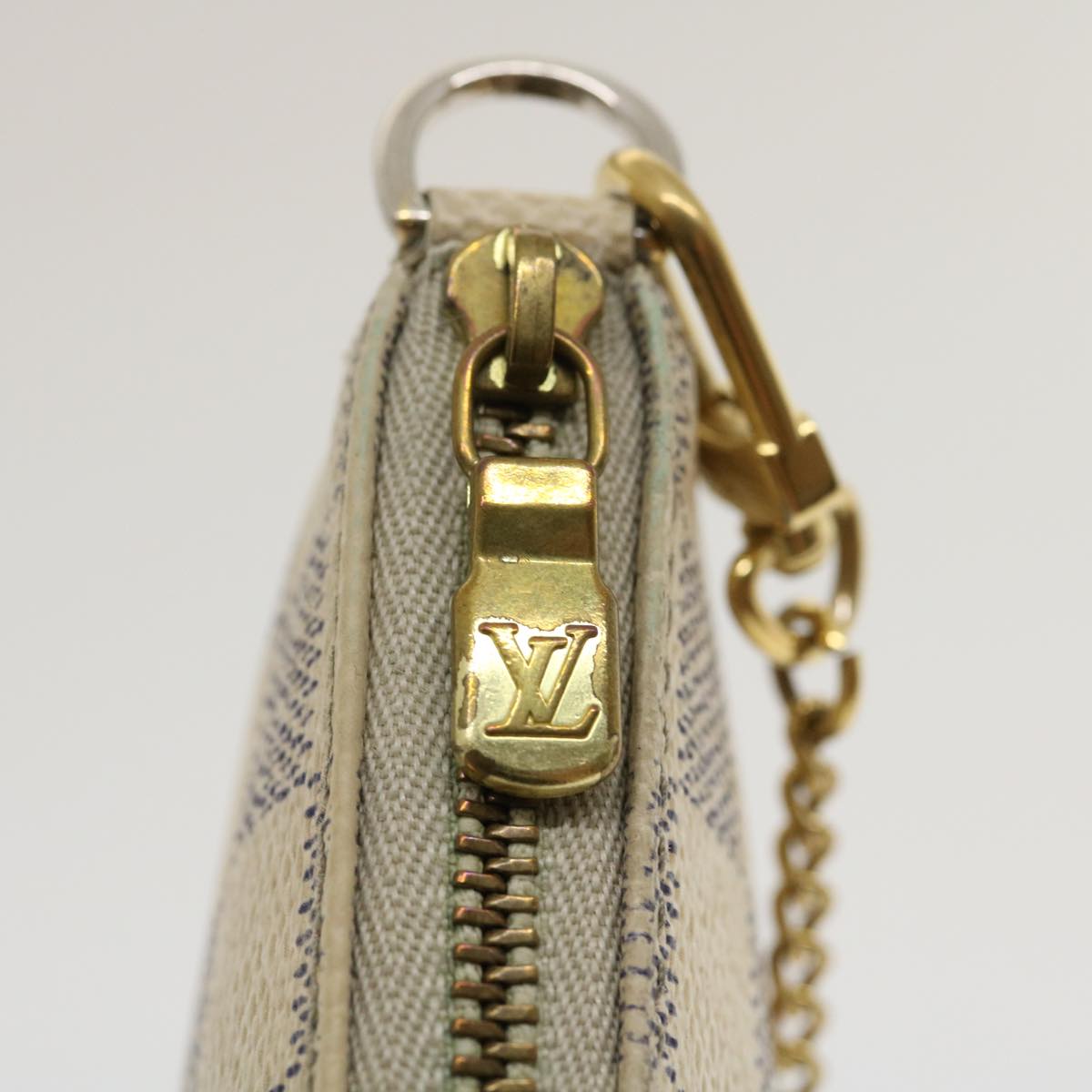 LOUIS VUITTON Damier Azur Mini Pochette Accessoires Pouch N58010 LV  jk1270
