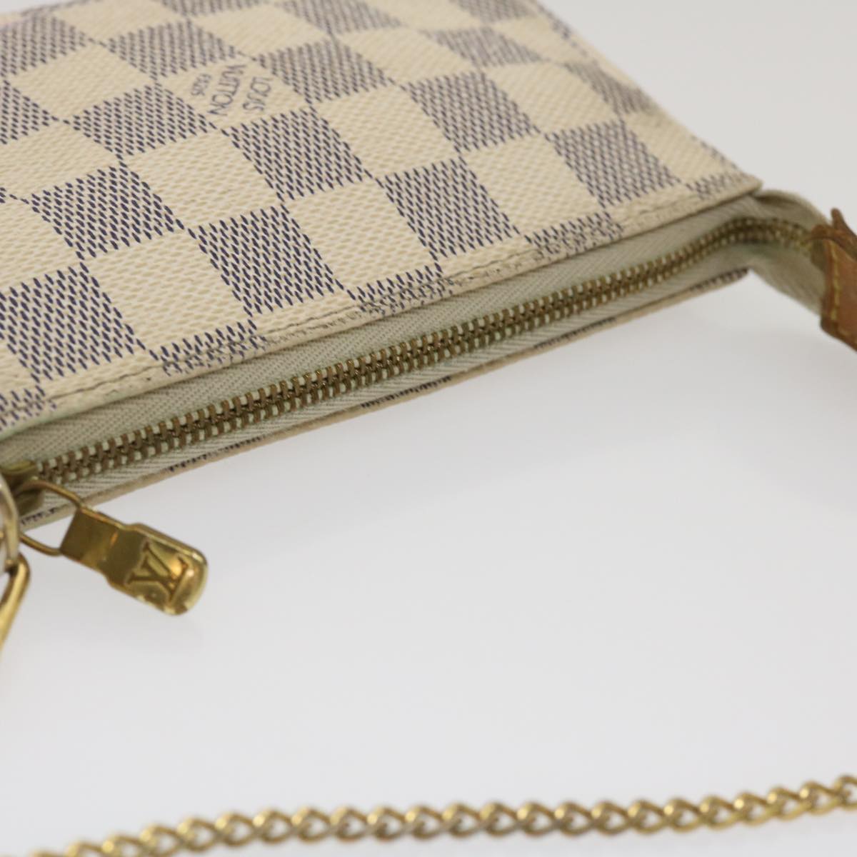 LOUIS VUITTON Damier Azur Mini Pochette Accessoires Pouch N58010 LV  jk1270