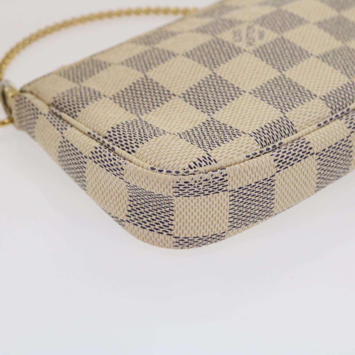 LOUIS VUITTON Damier Azur Mini Pochette Accessoires Pouch N58010 LV  jk1271