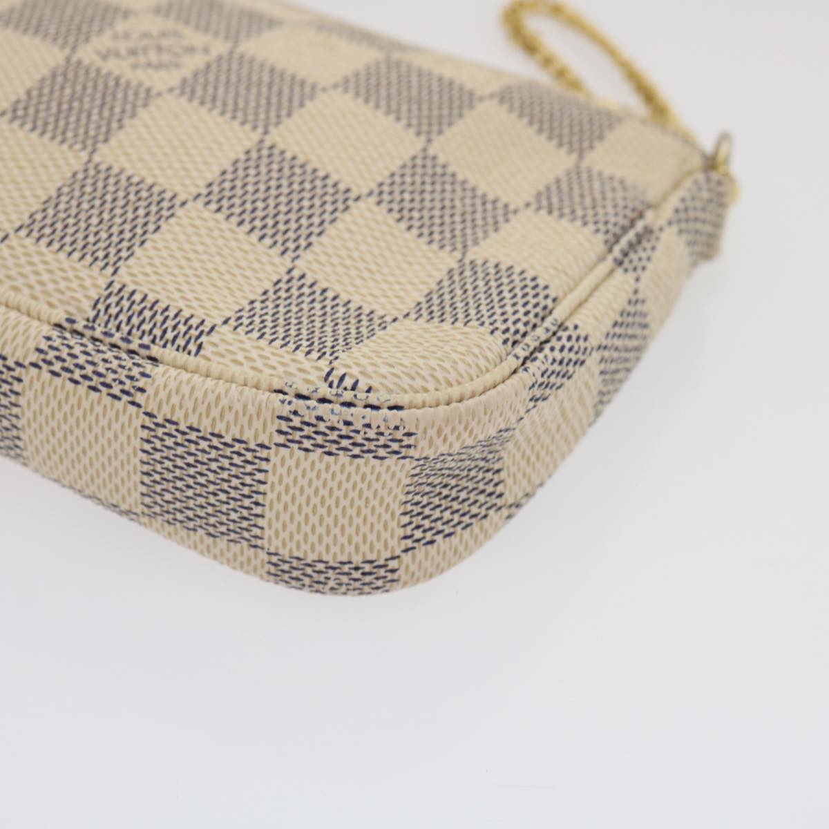LOUIS VUITTON Damier Azur Mini Pochette Accessoires Pouch N58010 LV  jk1271