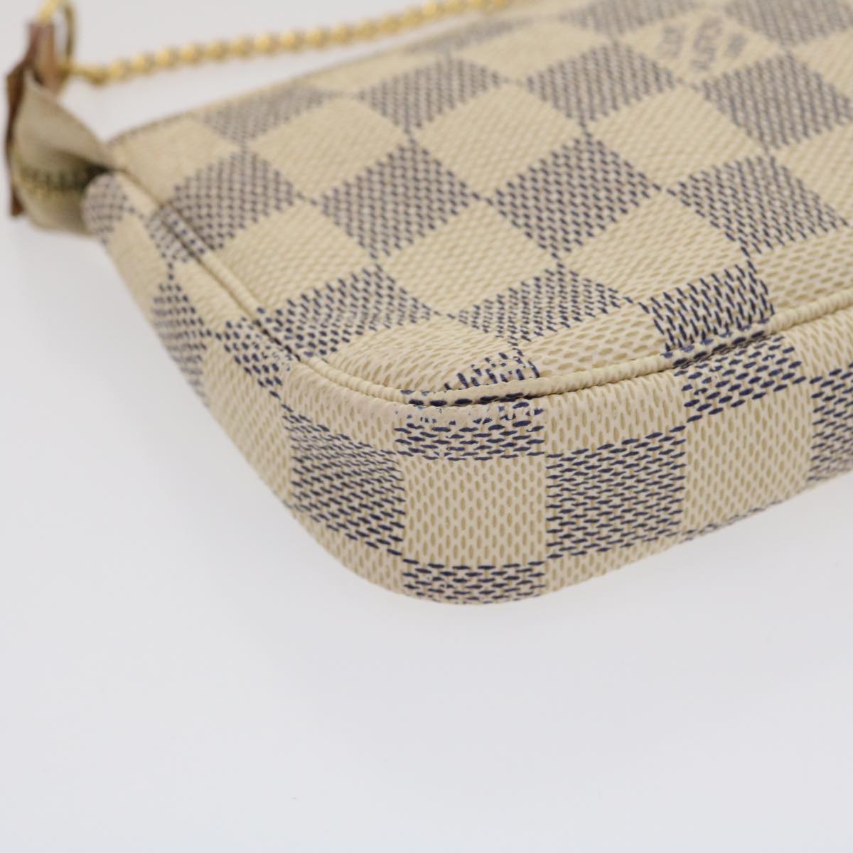 LOUIS VUITTON Damier Azur Mini Pochette Accessoires Pouch N58010 LV  jk1271