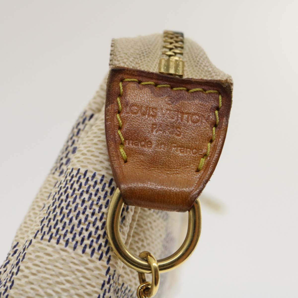 LOUIS VUITTON Damier Azur Mini Pochette Accessoires Pouch N58010 LV  jk1271