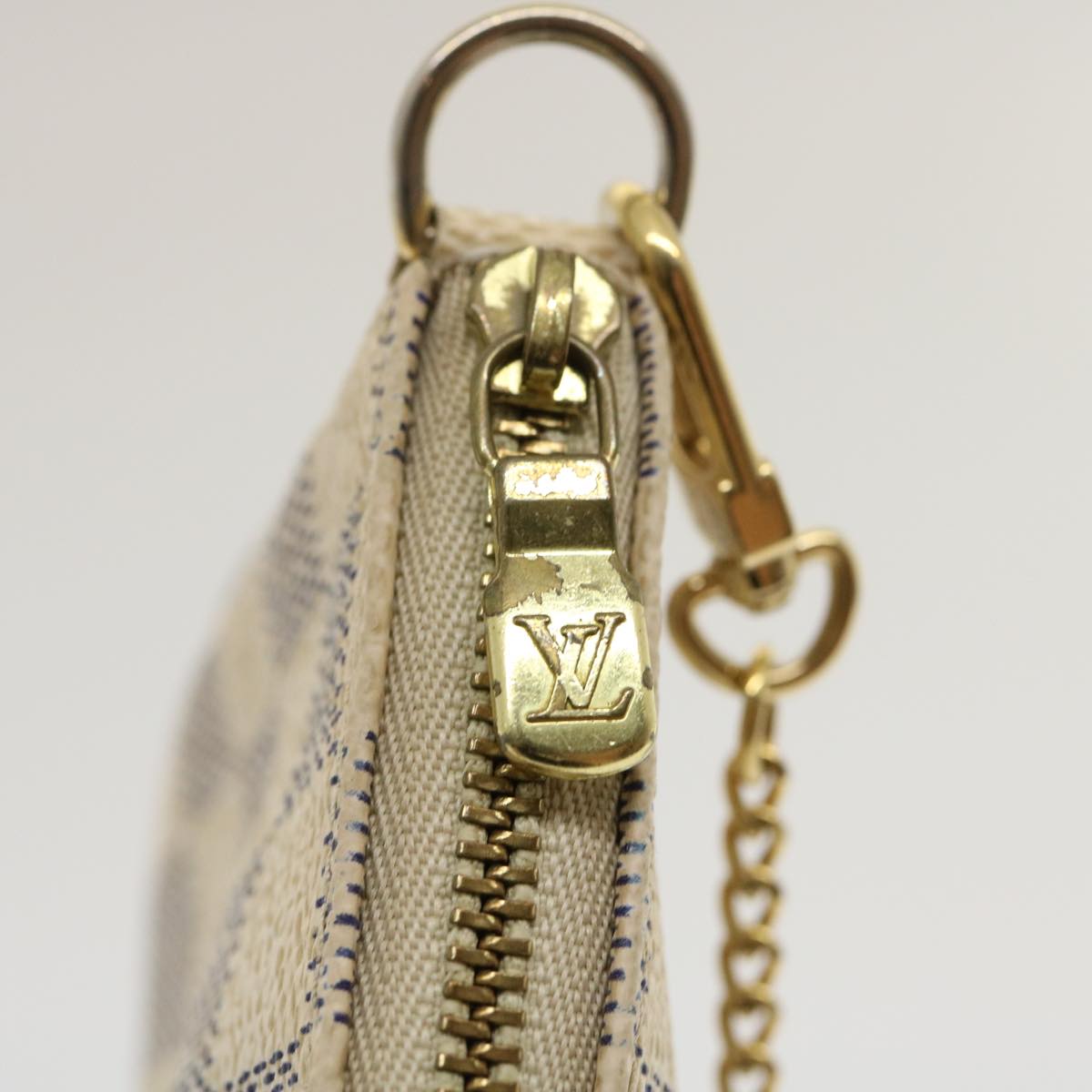 LOUIS VUITTON Damier Azur Mini Pochette Accessoires Pouch N58010 LV  jk1271