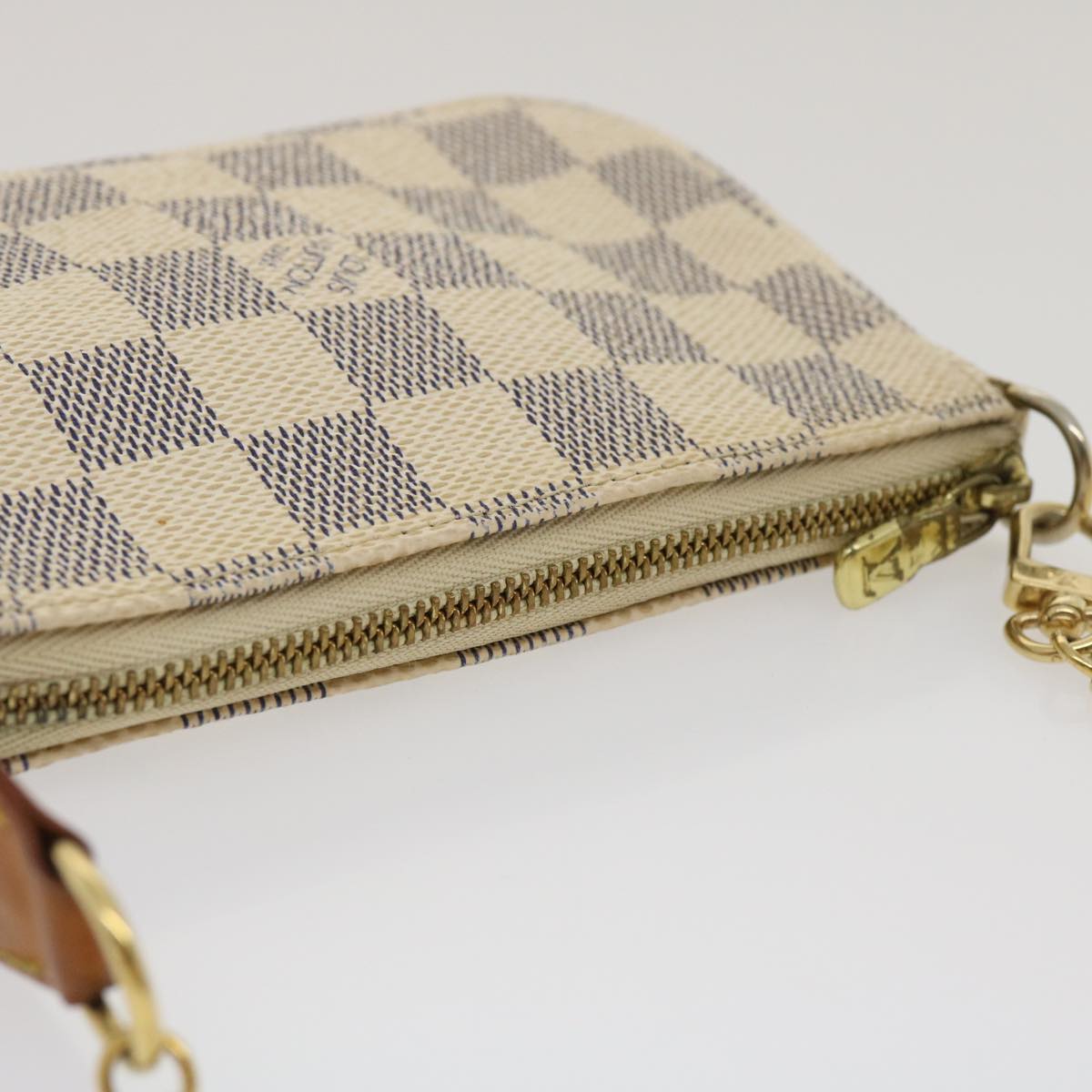 LOUIS VUITTON Damier Azur Mini Pochette Accessoires Pouch N58010 LV  jk1271