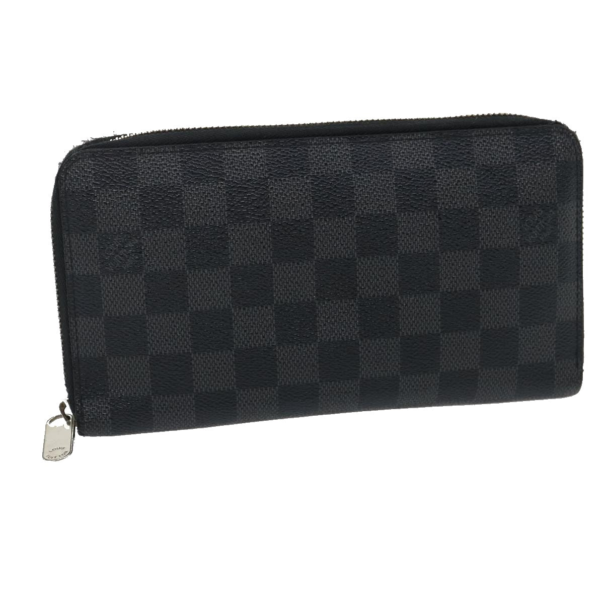 LOUIS VUITTON Damier Graphite Zippy Organizer Long Wallet N63077 LV jk1273
