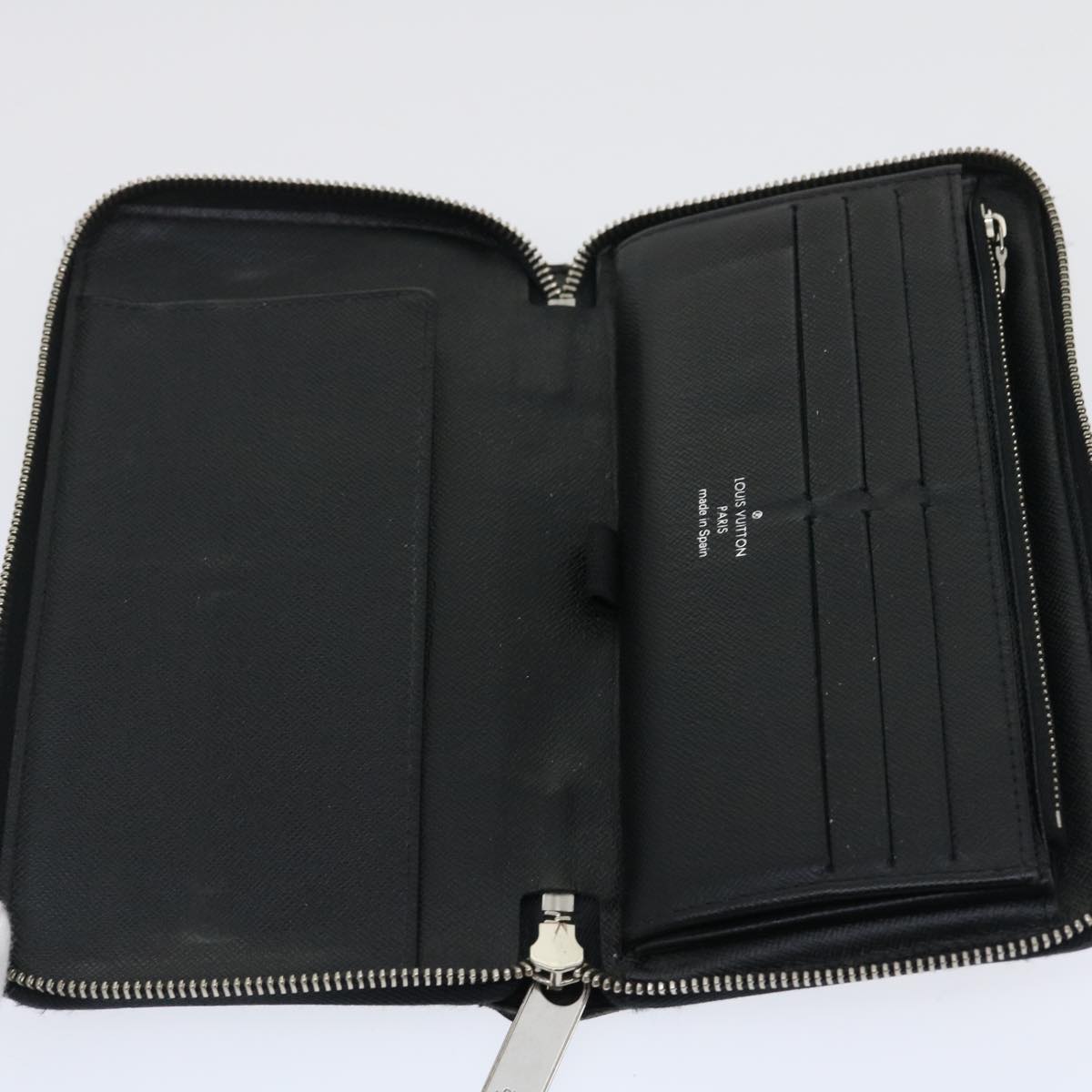 LOUIS VUITTON Damier Graphite Zippy Organizer Long Wallet N63077 LV jk1273