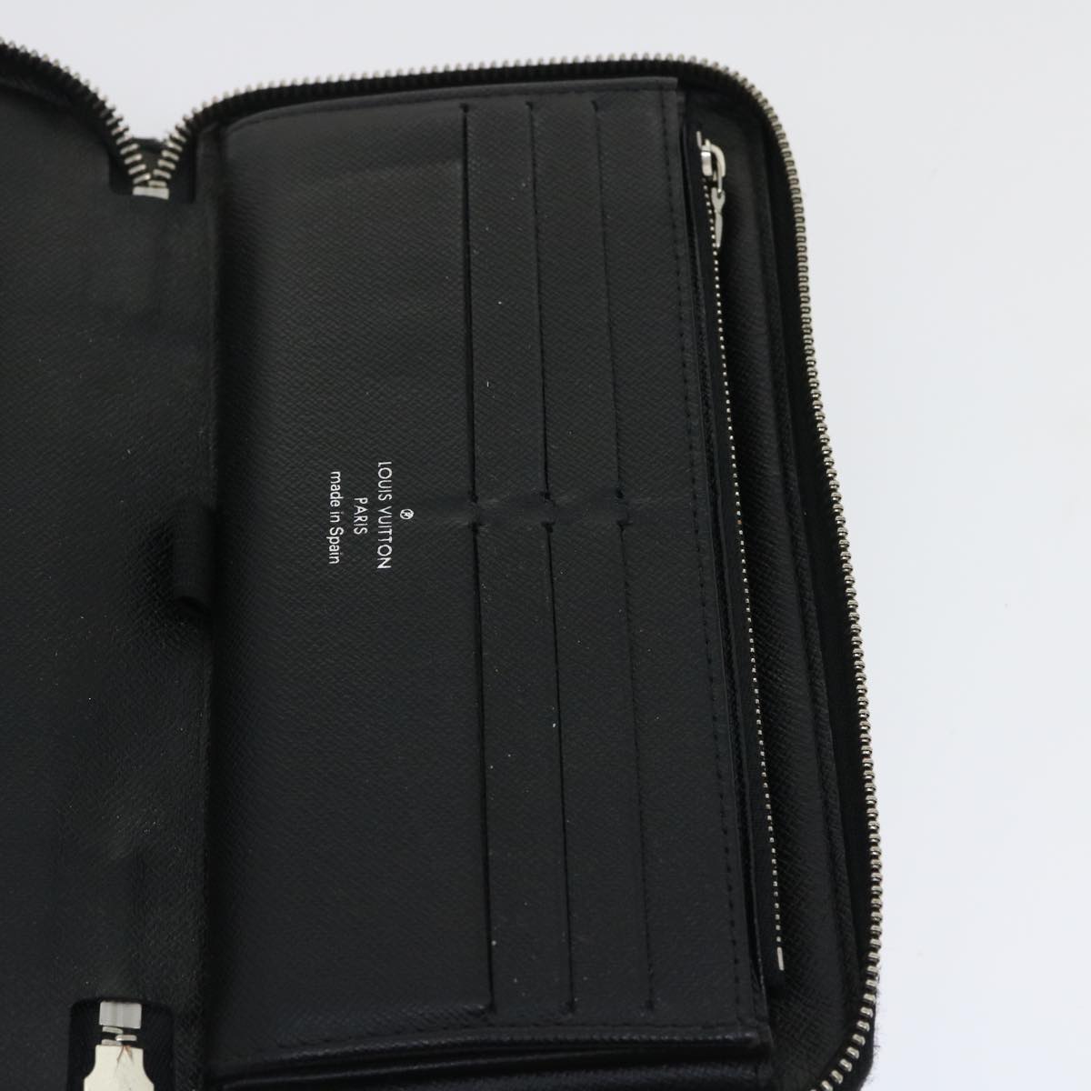 LOUIS VUITTON Damier Graphite Zippy Organizer Long Wallet N63077 LV jk1273