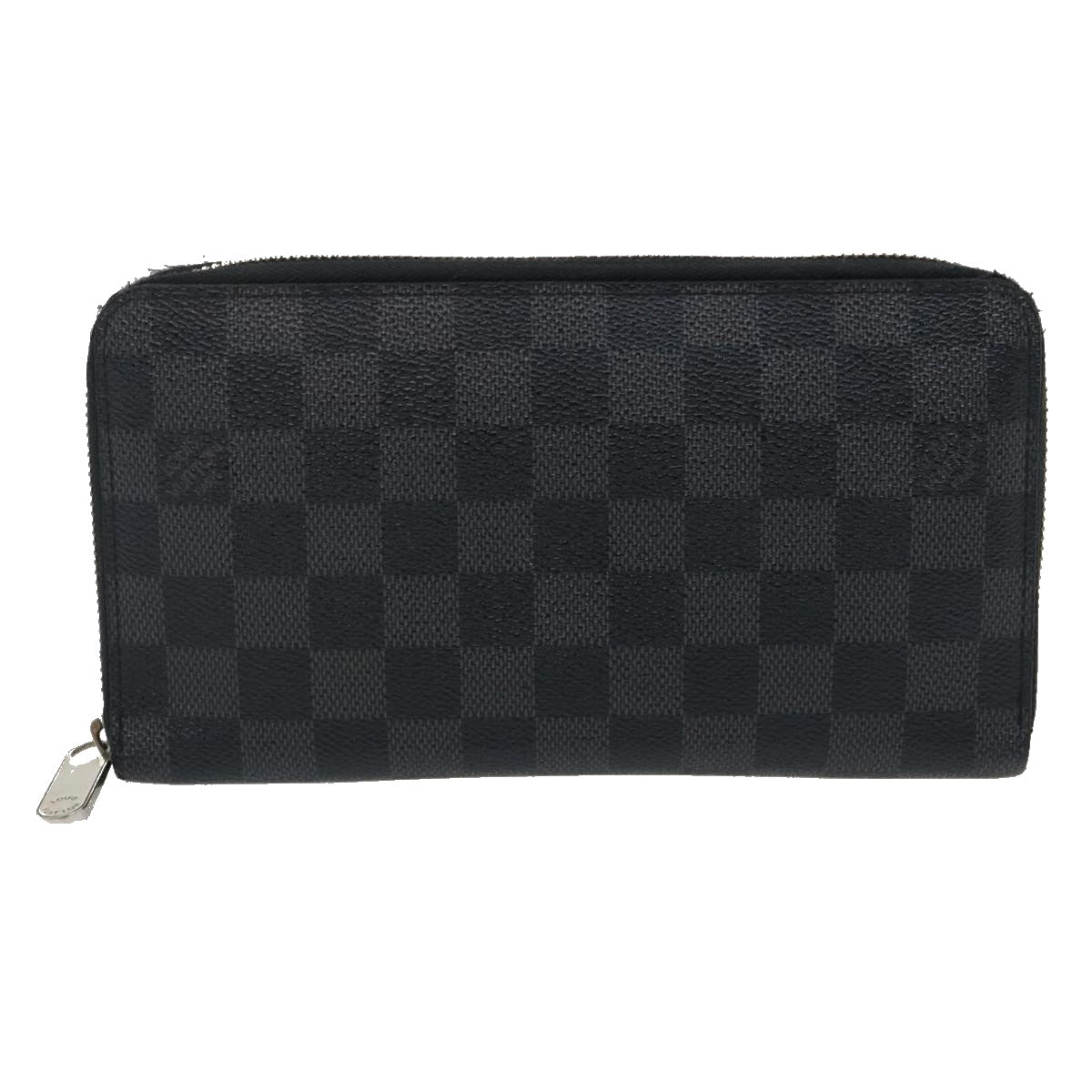 LOUIS VUITTON Damier Graphite Zippy Organizer Long Wallet N63077 LV jk1273