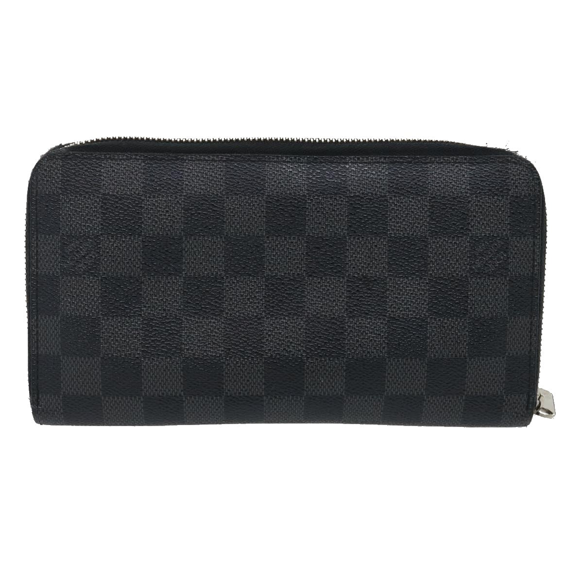 LOUIS VUITTON Damier Graphite Zippy Organizer Long Wallet N63077 LV jk1273