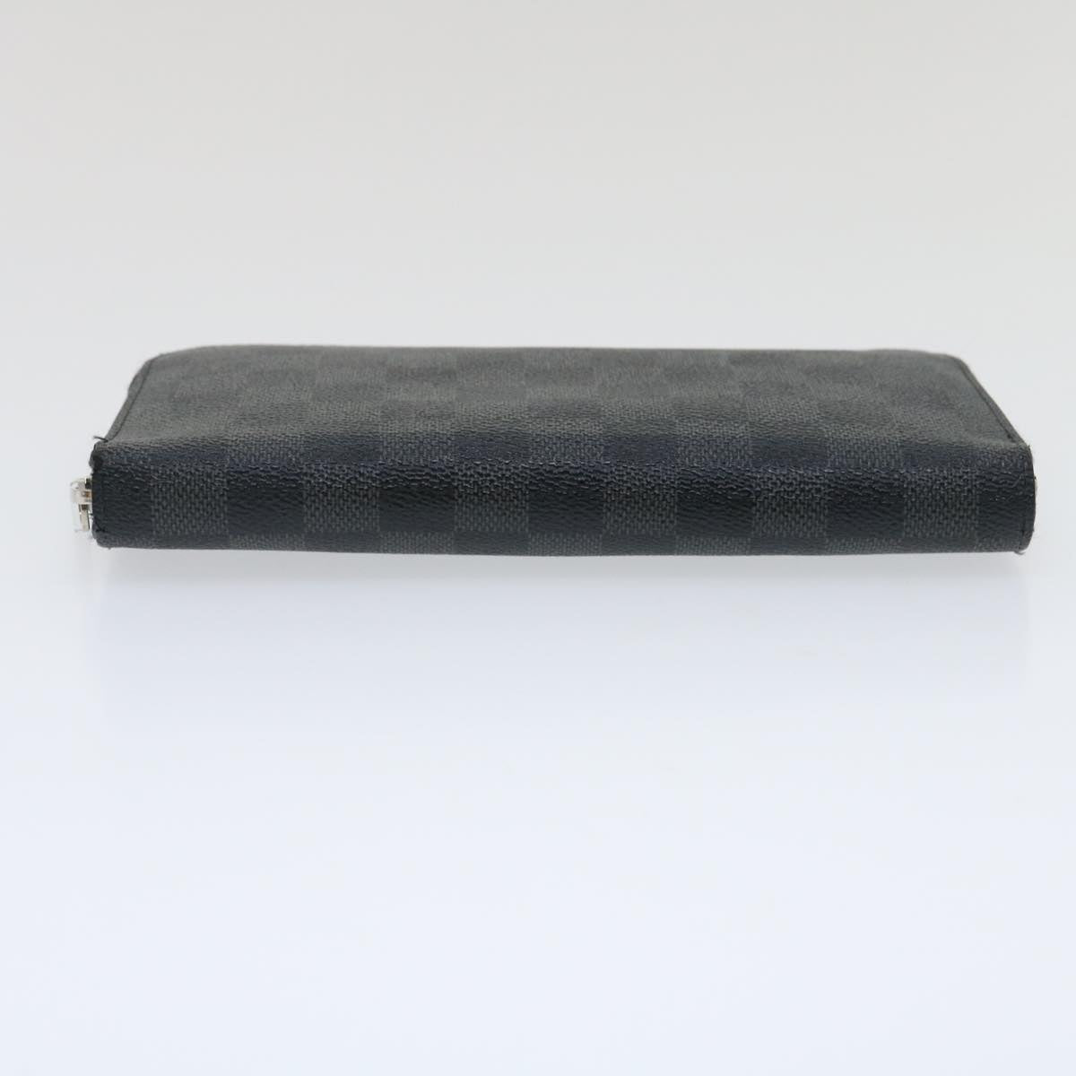 LOUIS VUITTON Damier Graphite Zippy Organizer Long Wallet N63077 LV jk1273