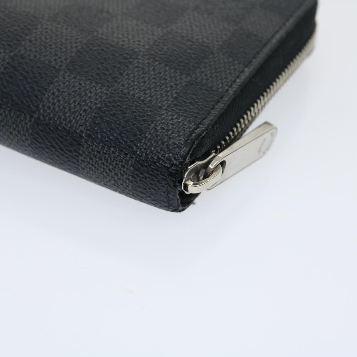 LOUIS VUITTON Damier Graphite Zippy Organizer Long Wallet N63077 LV jk1273