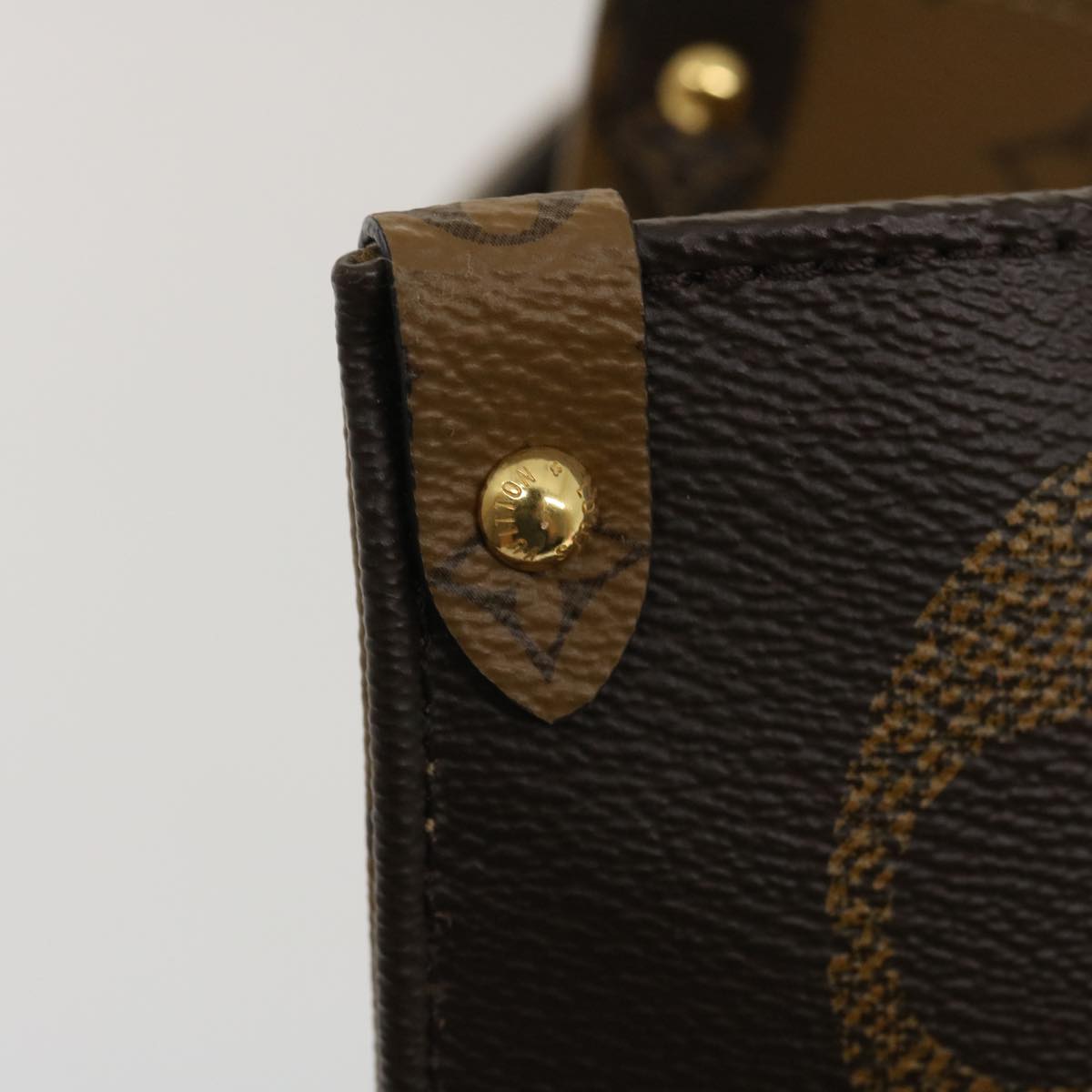 LOUIS VUITTON Monogram Reverse Giant On The go GM Tote Bag M45320 ai595S