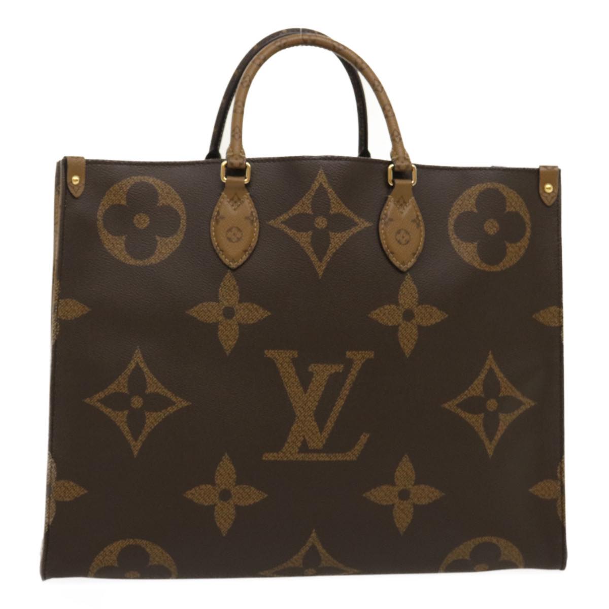 LOUIS VUITTON Monogram Reverse Giant On The go GM Tote Bag M45320 ai595S