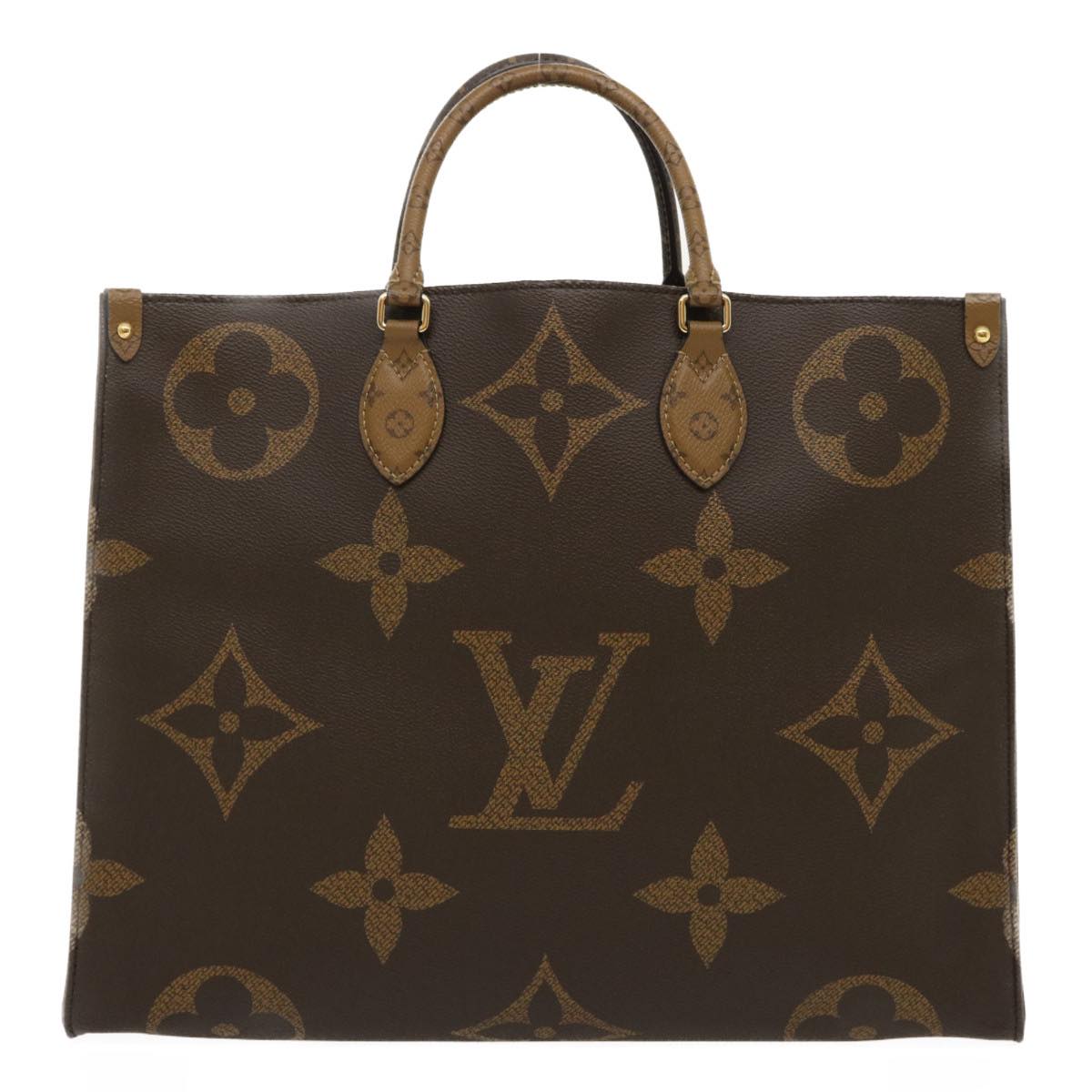 LOUIS VUITTON Monogram Reverse Giant On The go GM Tote Bag M45320 ai595S
