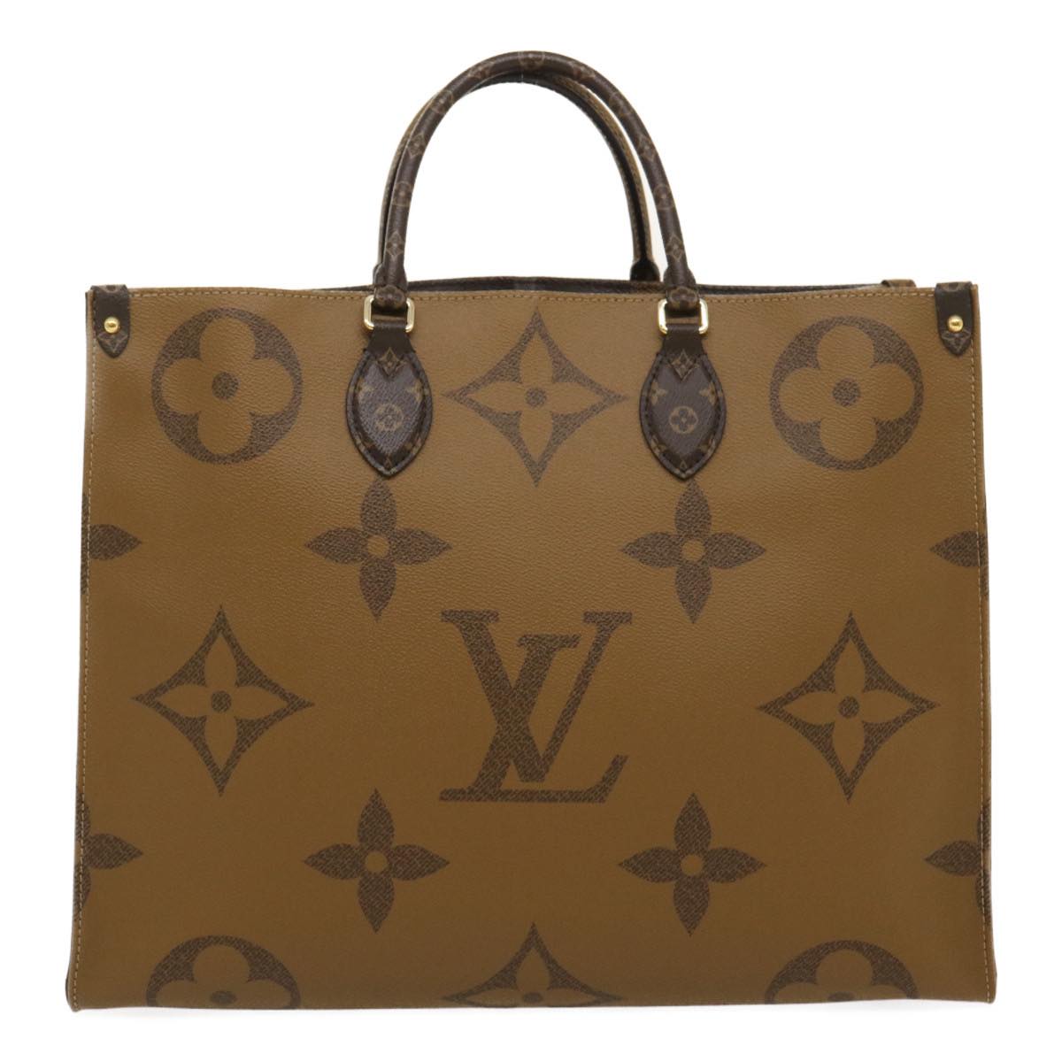 LOUIS VUITTON Monogram Reverse Giant On The go GM Tote Bag M45320 ai595S