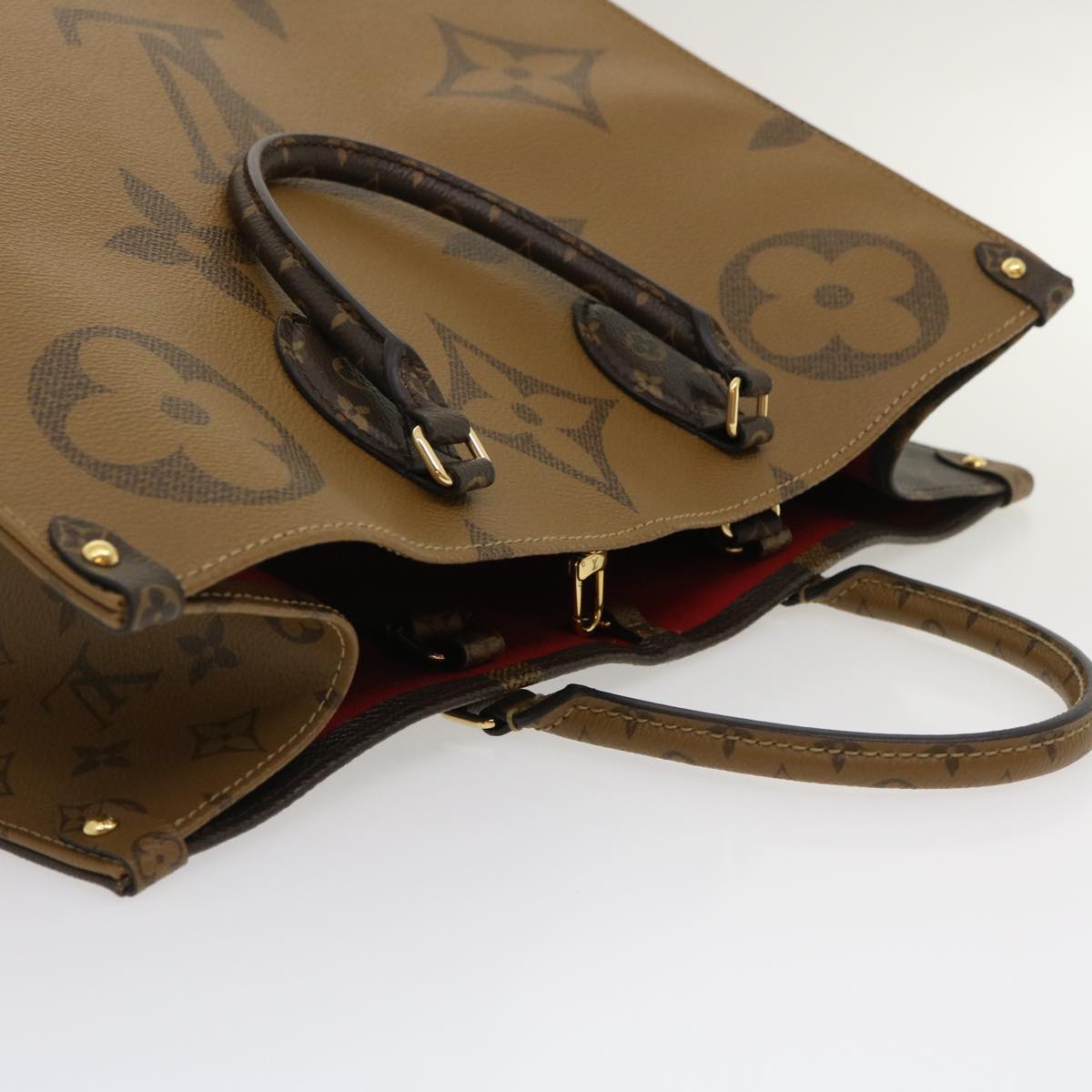 LOUIS VUITTON Monogram Reverse Giant On The go GM Tote Bag M45320 ai595S