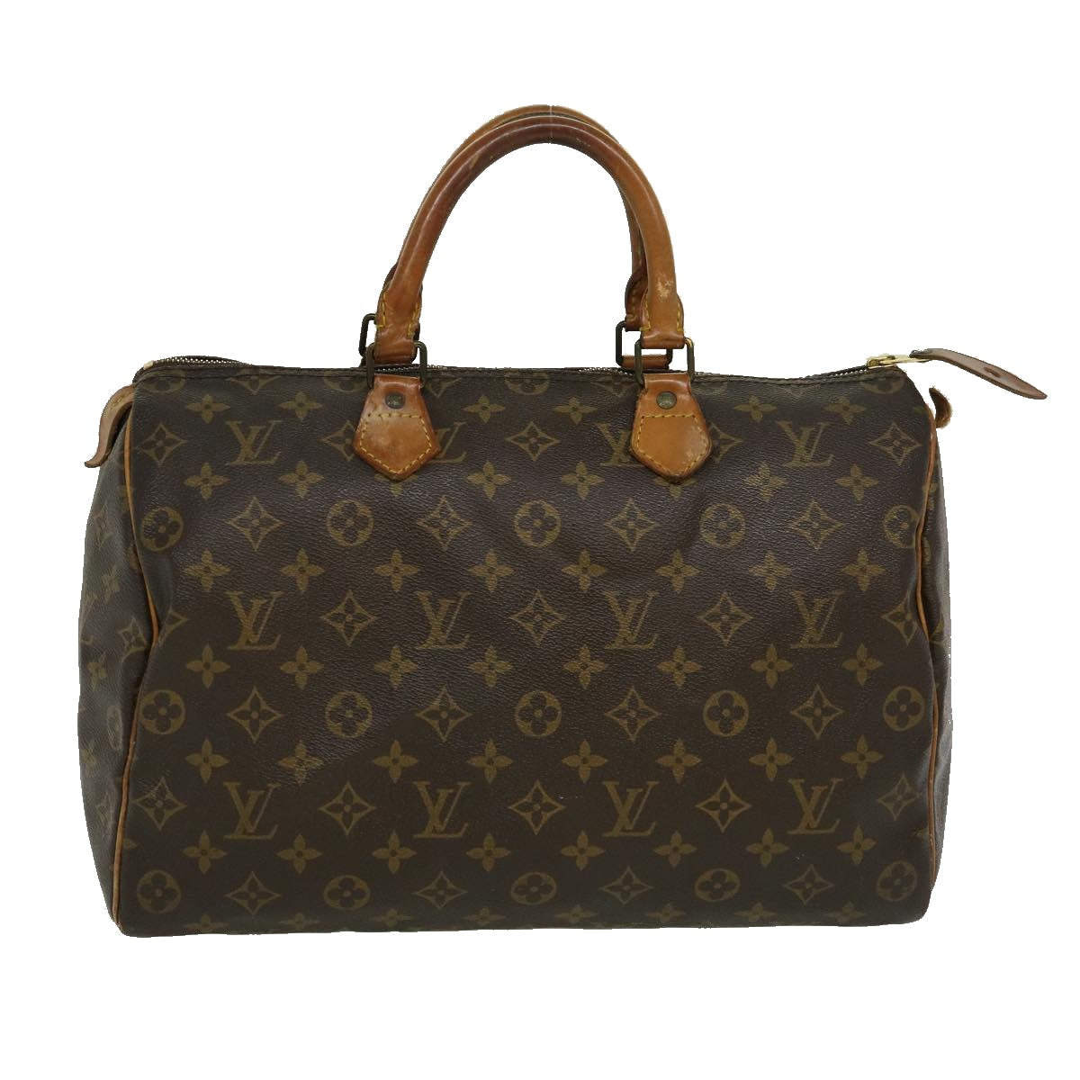 LOUIS VUITTON Monogram Speedy 35 Hand Bag M41524 LV jk1599