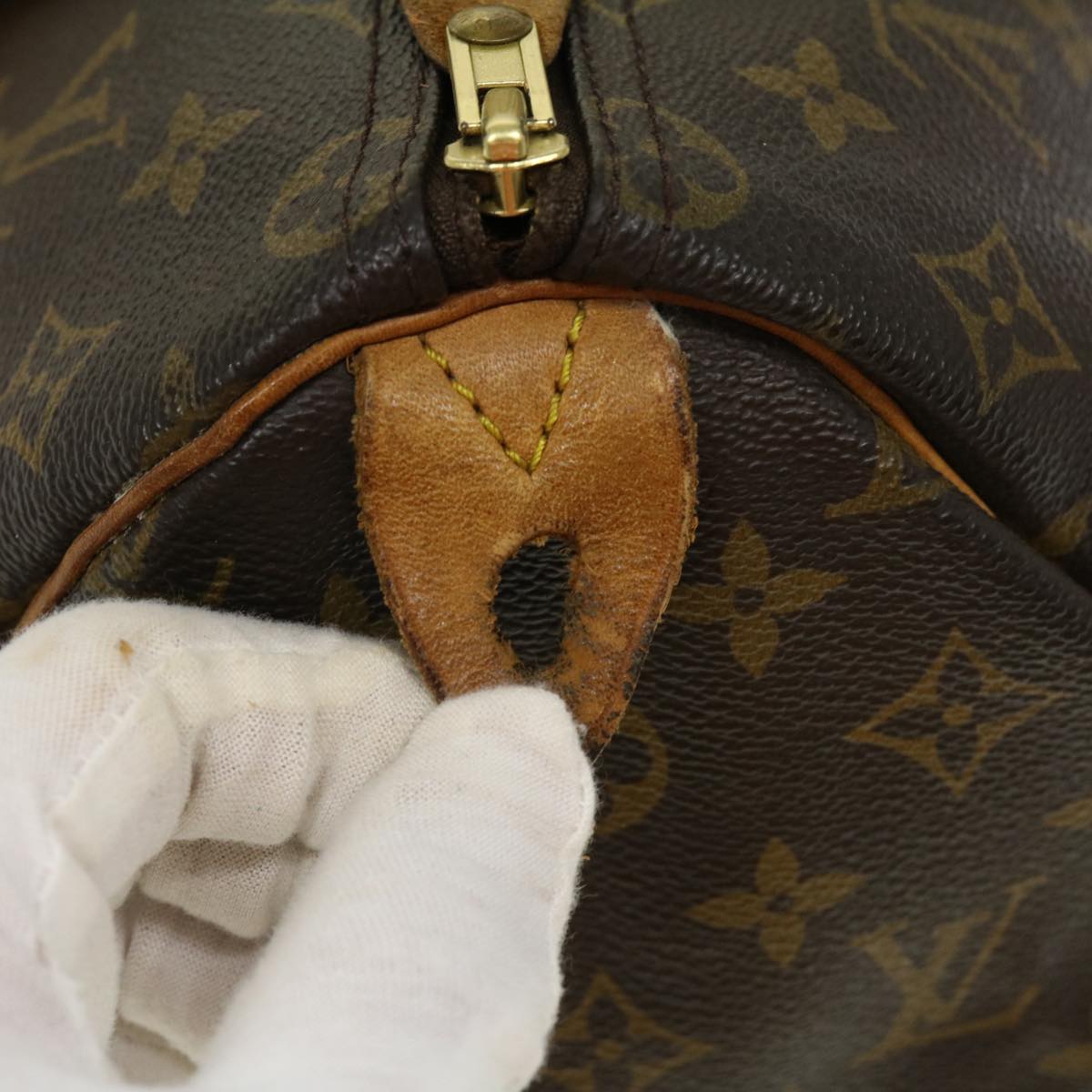 LOUIS VUITTON Monogram Speedy 35 Hand Bag M41524 LV jk1599