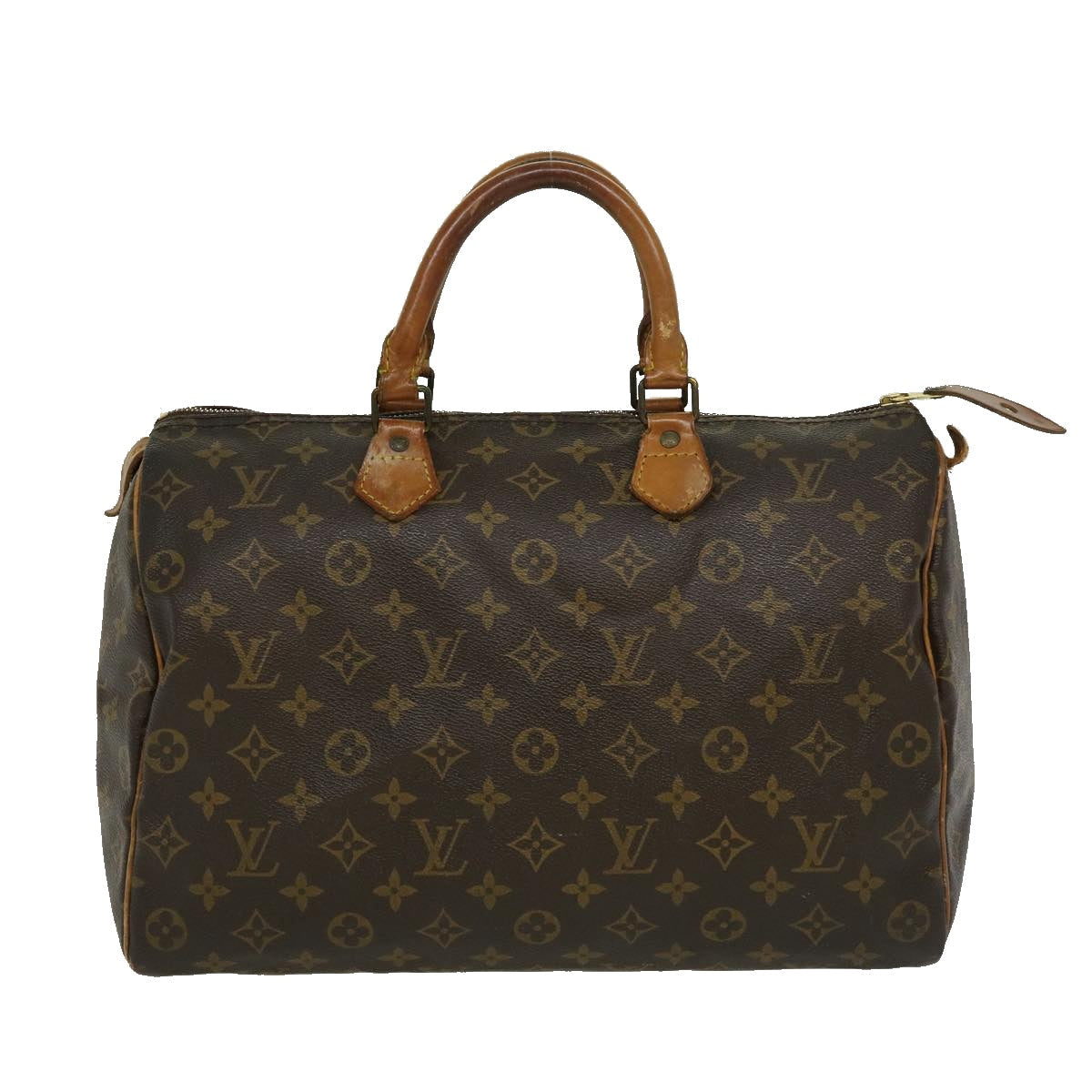LOUIS VUITTON Monogram Speedy 35 Hand Bag M41524 LV jk1599
