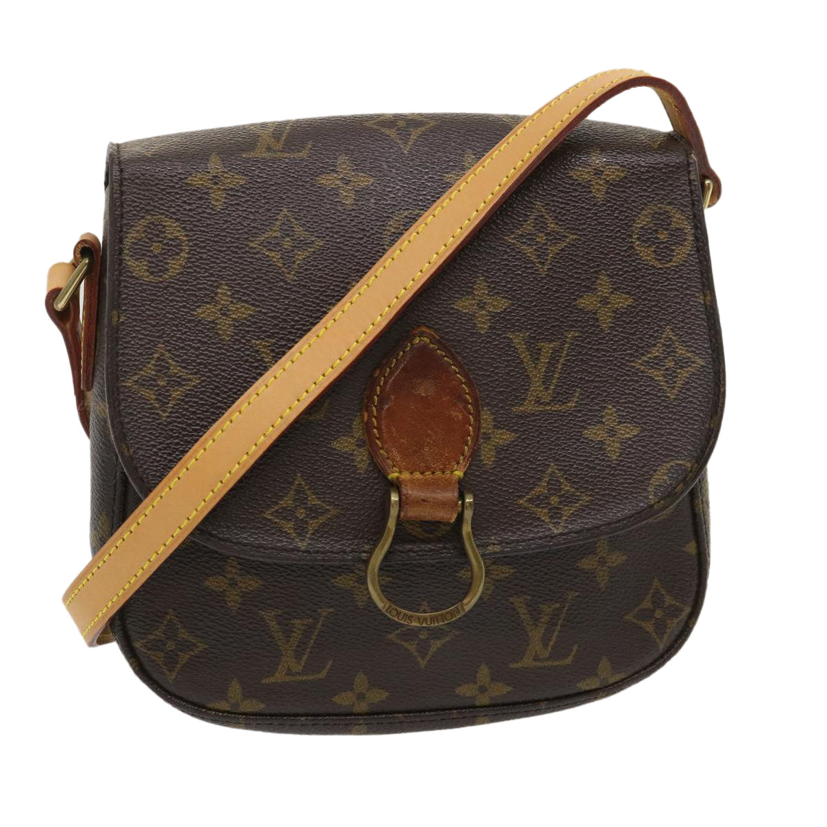 LOUIS VUITTON Monogram Saint Cloud MM Shoulder Bag M51243 LV jk1644