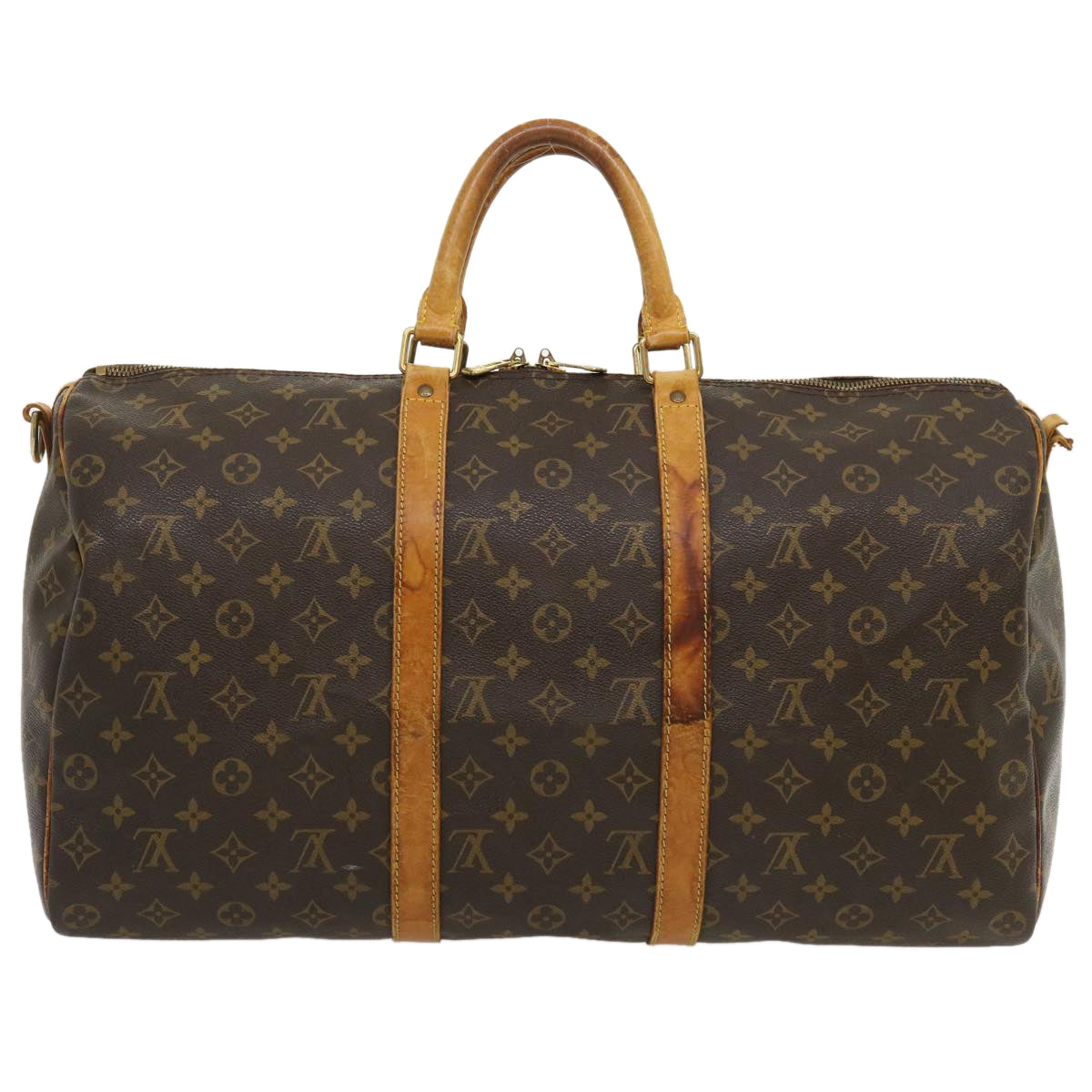 LOUIS VUITTON Monogram Keepall Bandouliere 50 Boston Bag M41416 LV jk1735