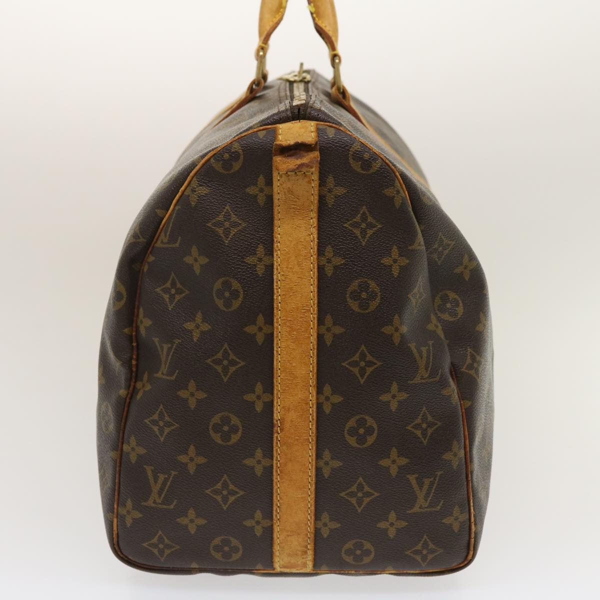 LOUIS VUITTON Monogram Keepall Bandouliere 50 Boston Bag M41416 LV jk1735